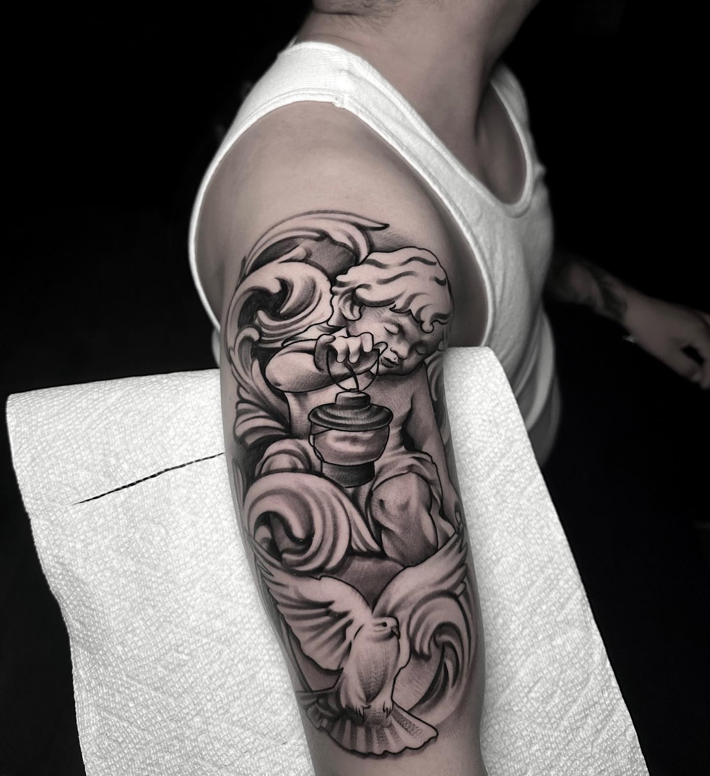 Tattoo by @rawb_tattoos — black_and_grey, realism