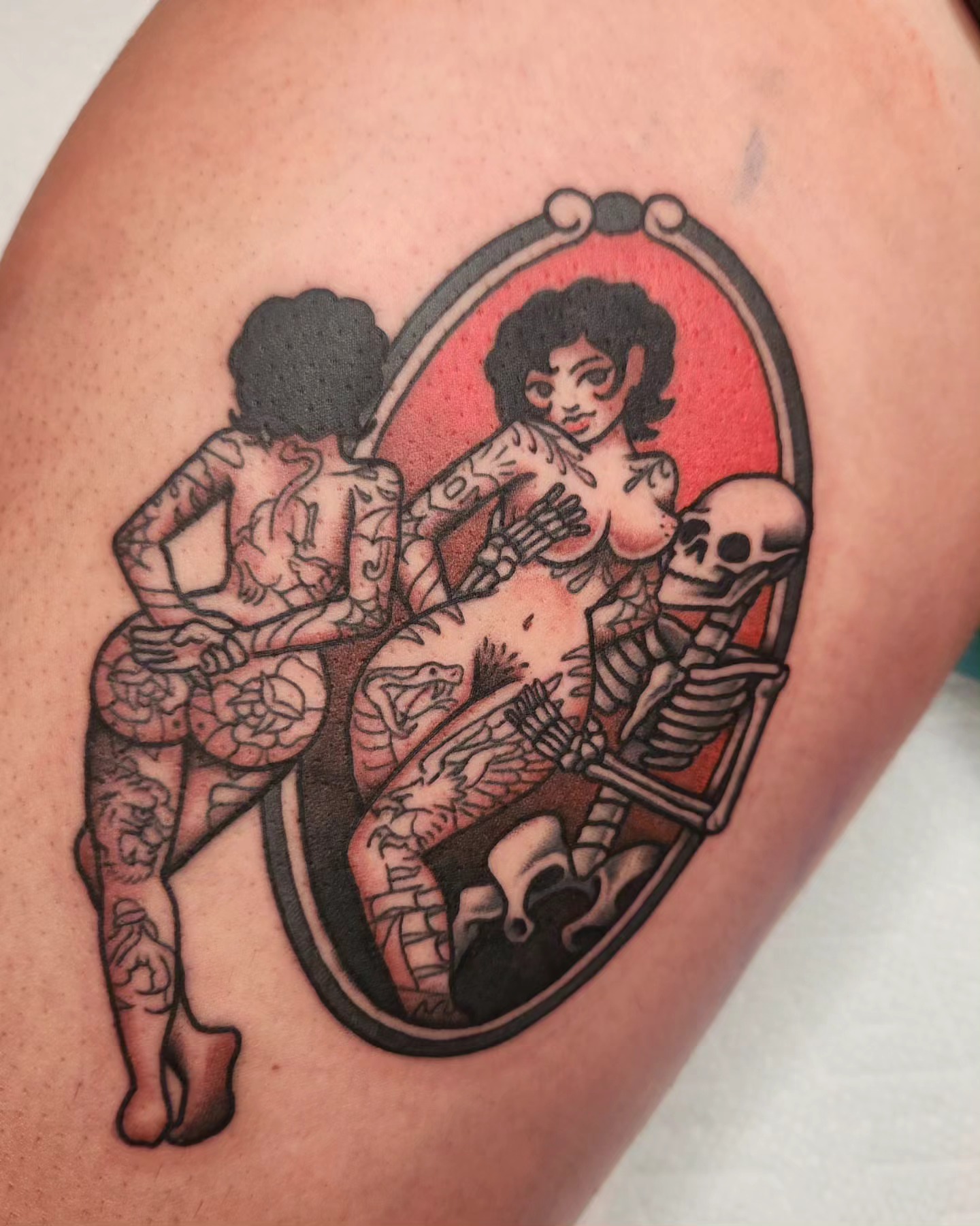 Tattoo by @thelittlestdirtbag — neo_traditional, black_and_grey
