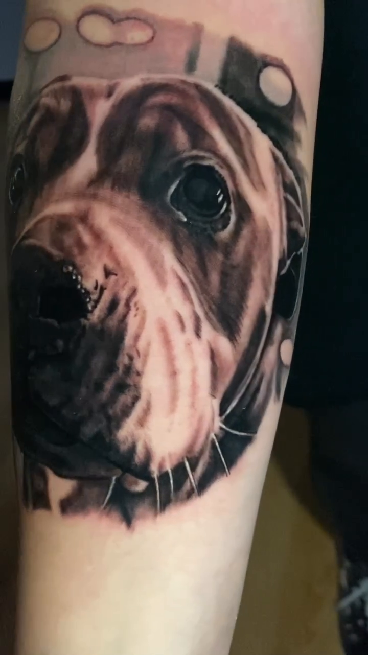Tattoo by @whoaskedburke — realism, black_and_grey
