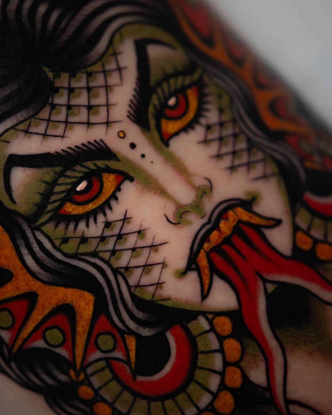Tattoo by @dannyderrick — american_traditional, neo_traditional