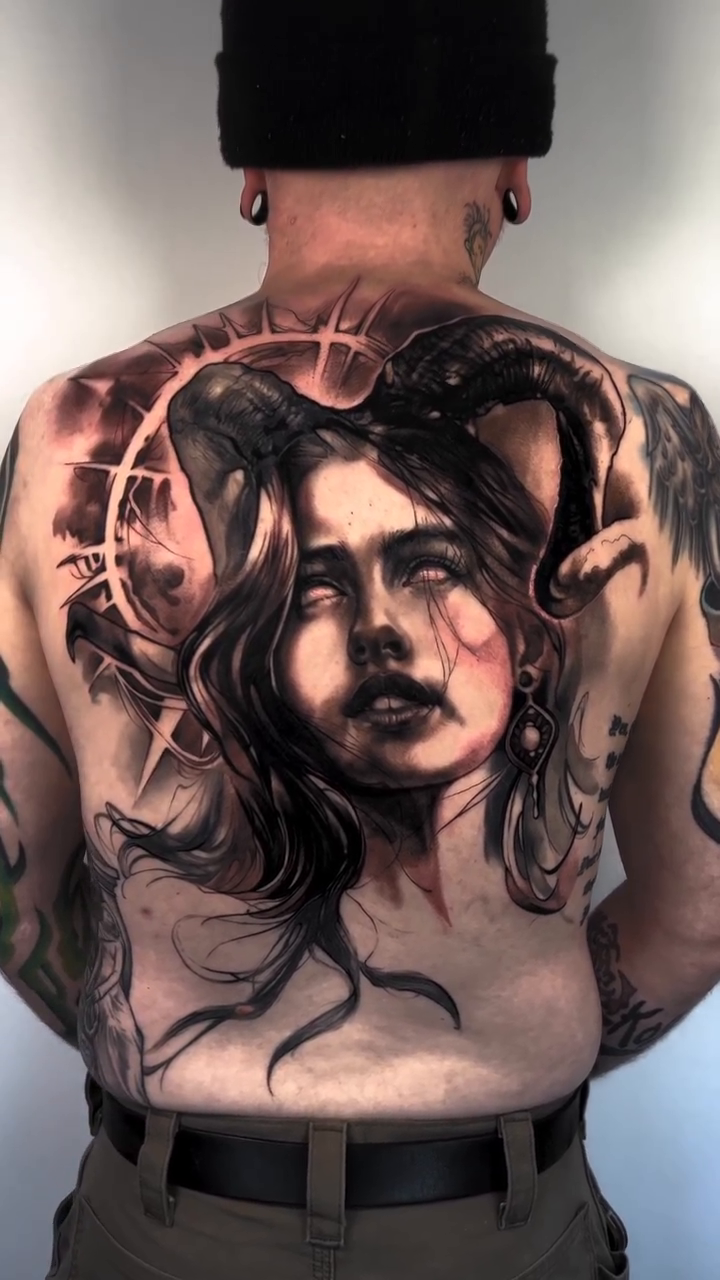 Tattoo by @a_ritova — dark_realism, black_and_grey
