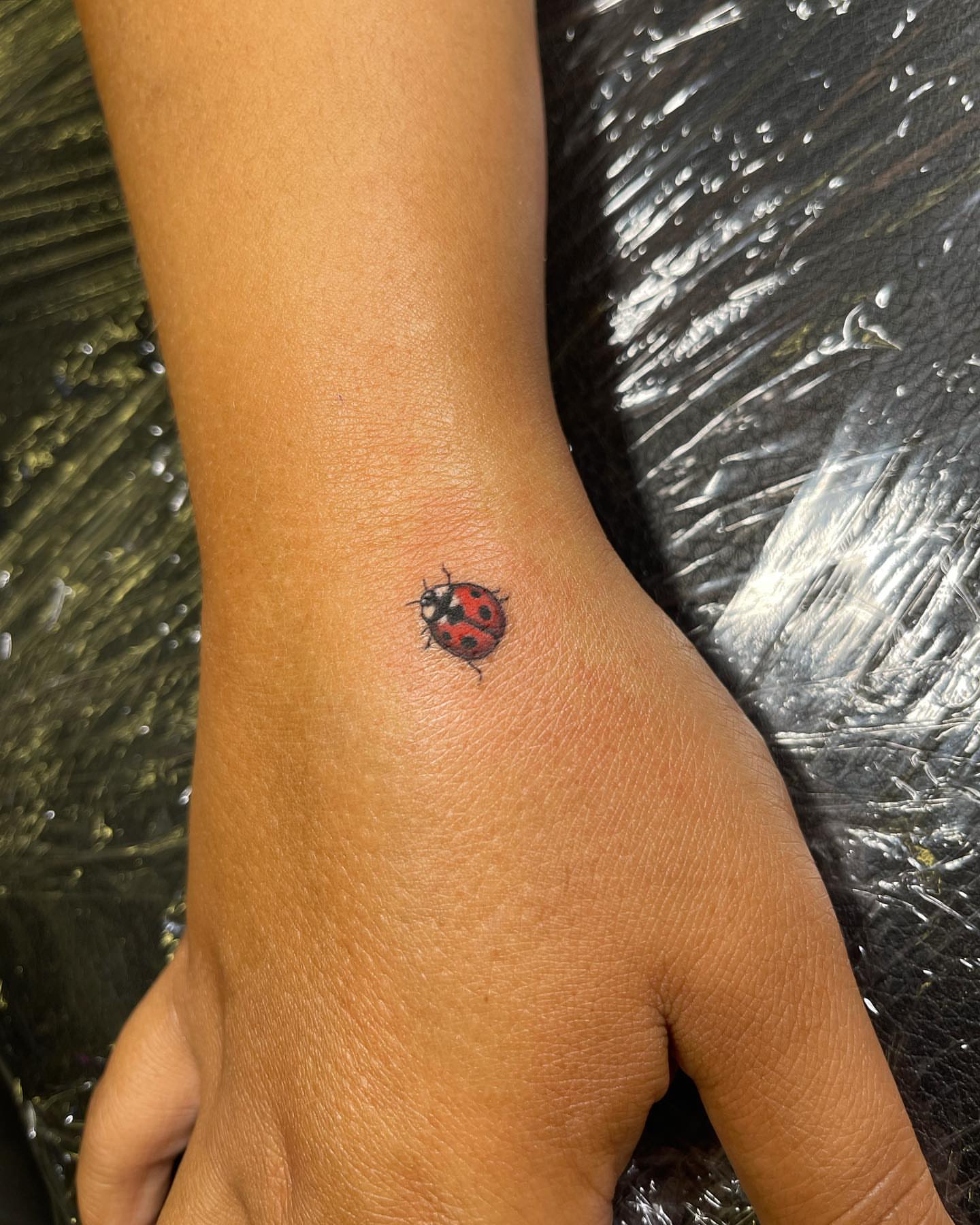 Ladybug realism tattoo by π‘πΆπΈπ½ππ ππΎππππ