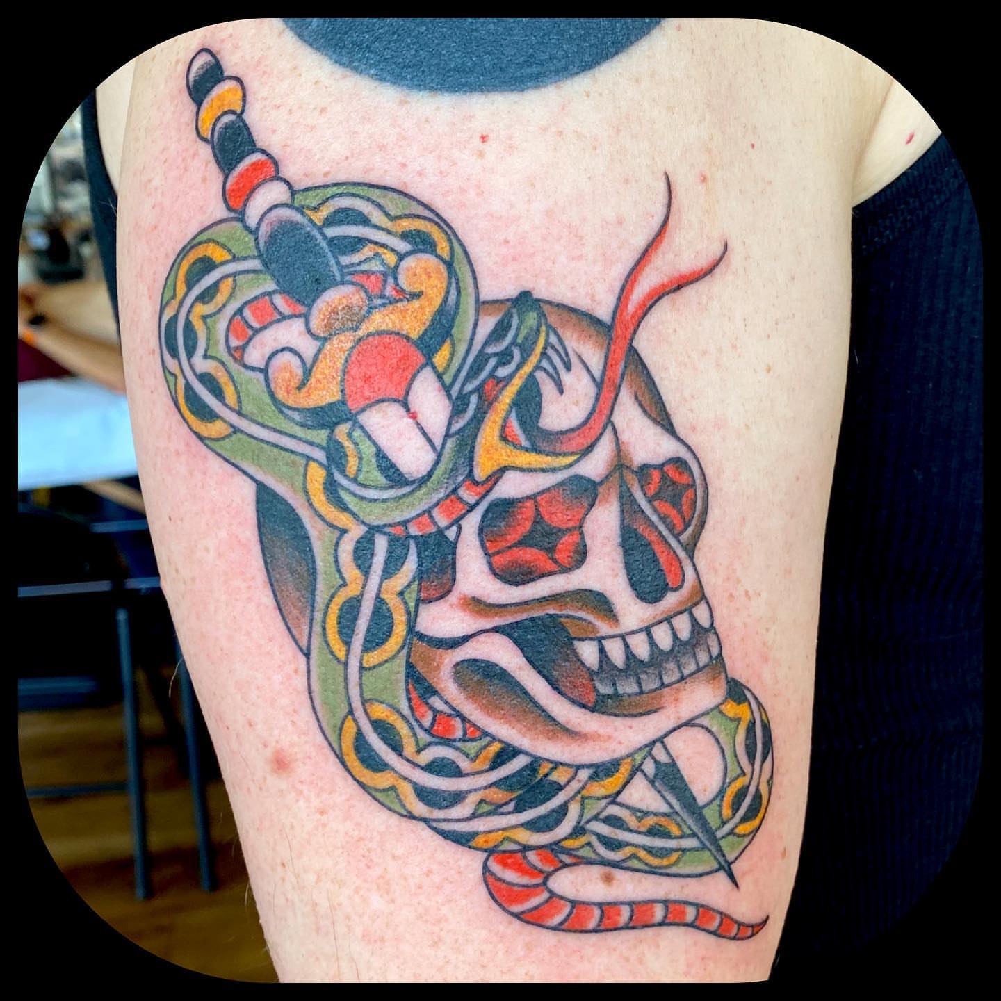 Tattoo by @ben_cheesewht โ american_traditional, dotwork