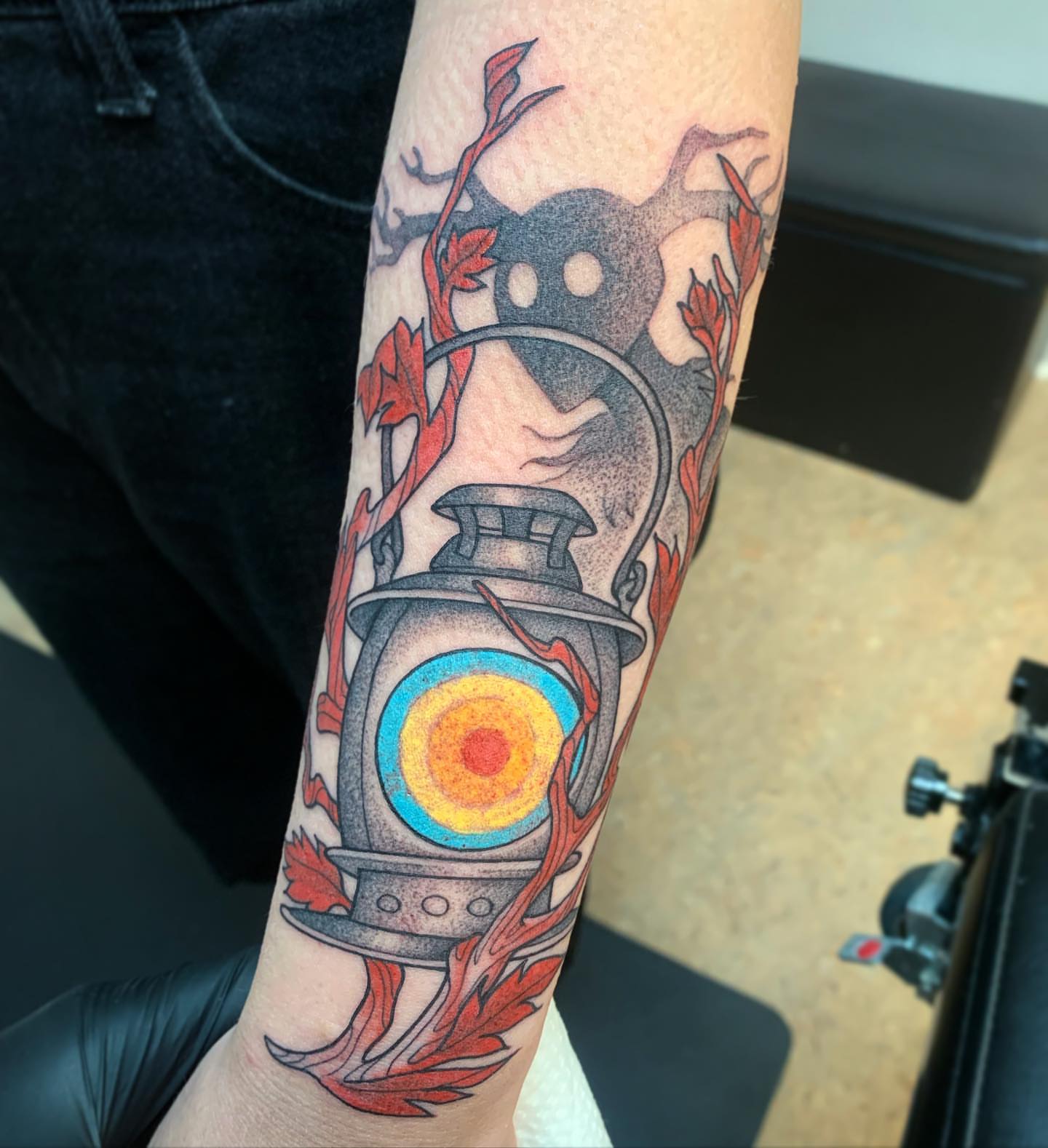 Tattoo by @colleen_bricker — dotwork, realism