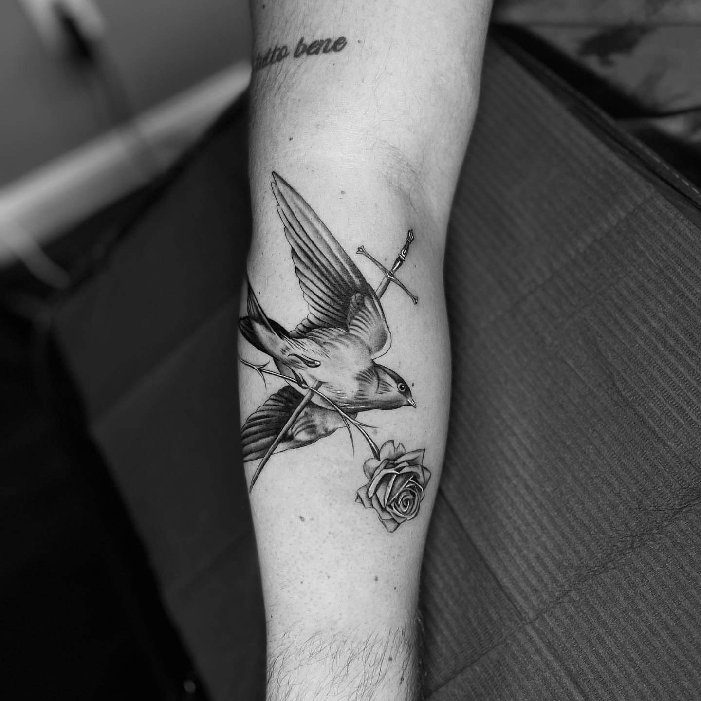 Tattoo by @beckyleetattoos — black_and_grey, realism