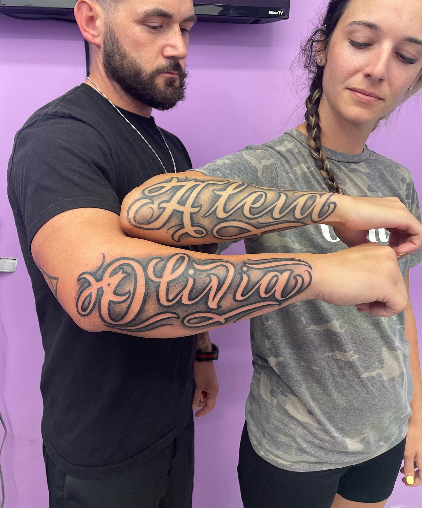 Tattoo by @bohemianblake — lettering_script