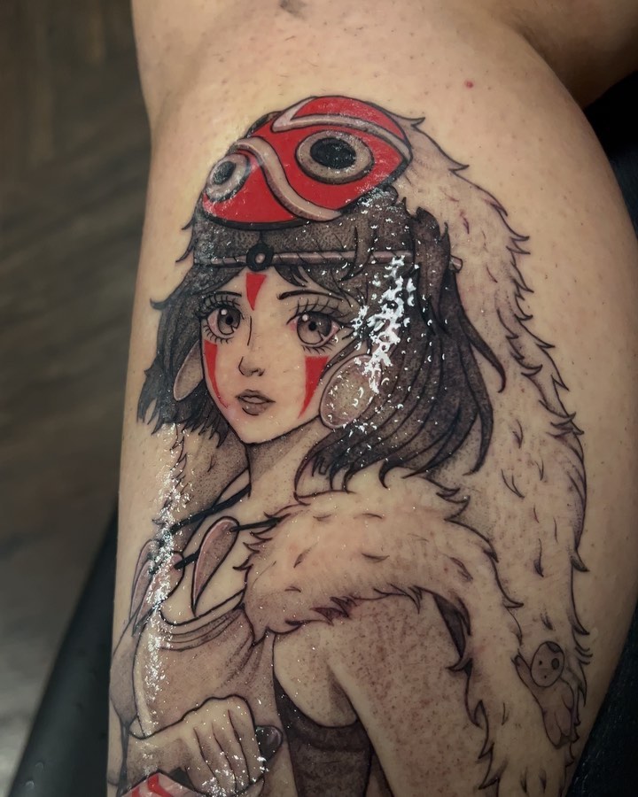 Tattoo by @jordyn_tattoos — anime, realism