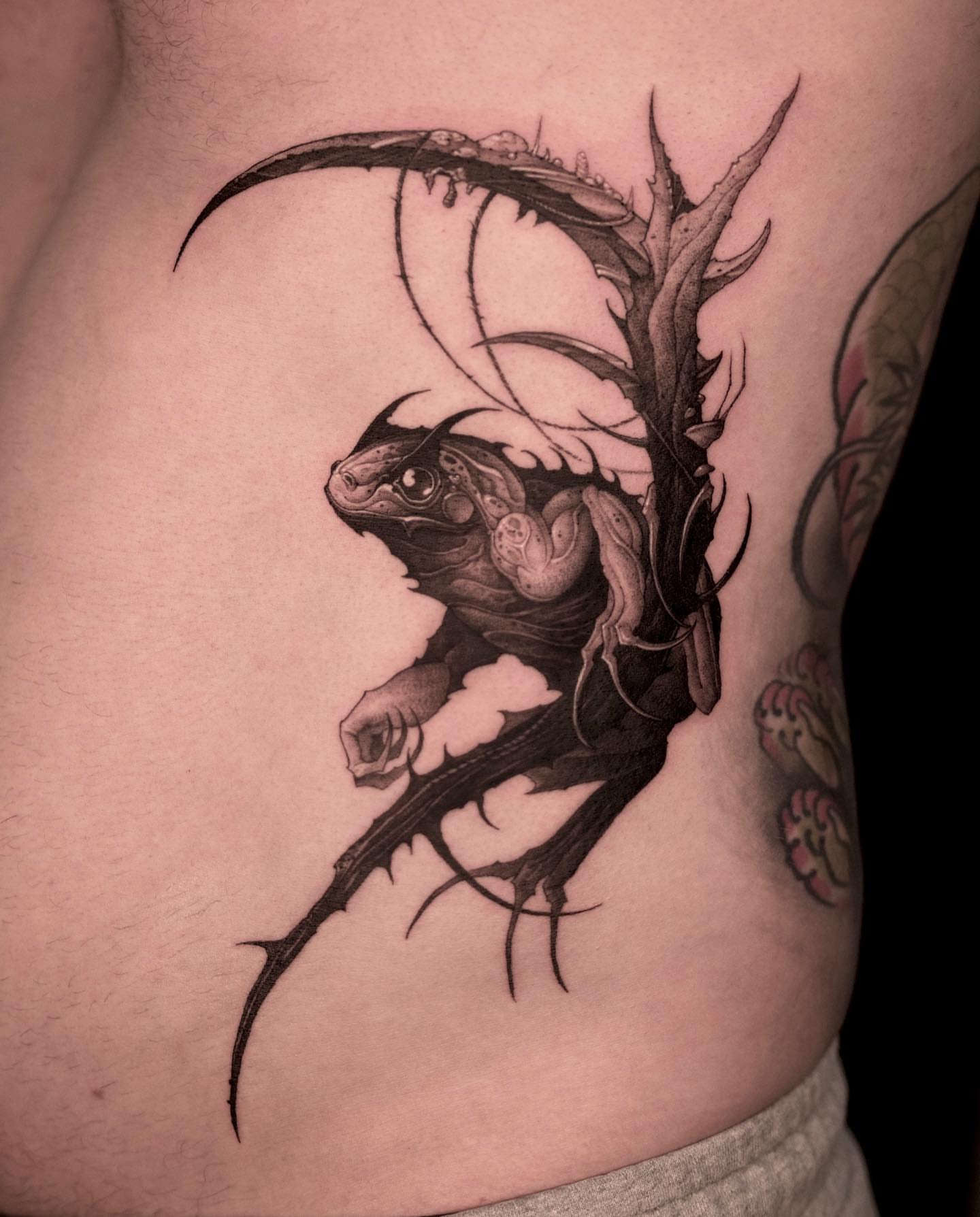 Tattoo by @47volt — black_and_grey, realism