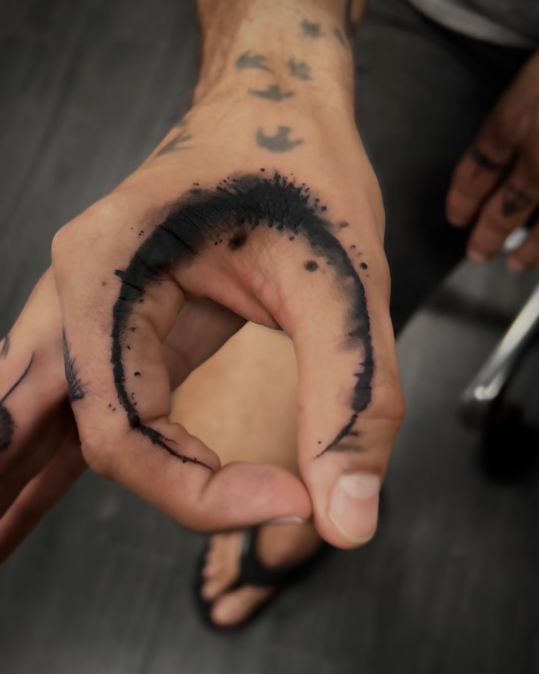 Tattoo by @ambergram_chicago — dotwork