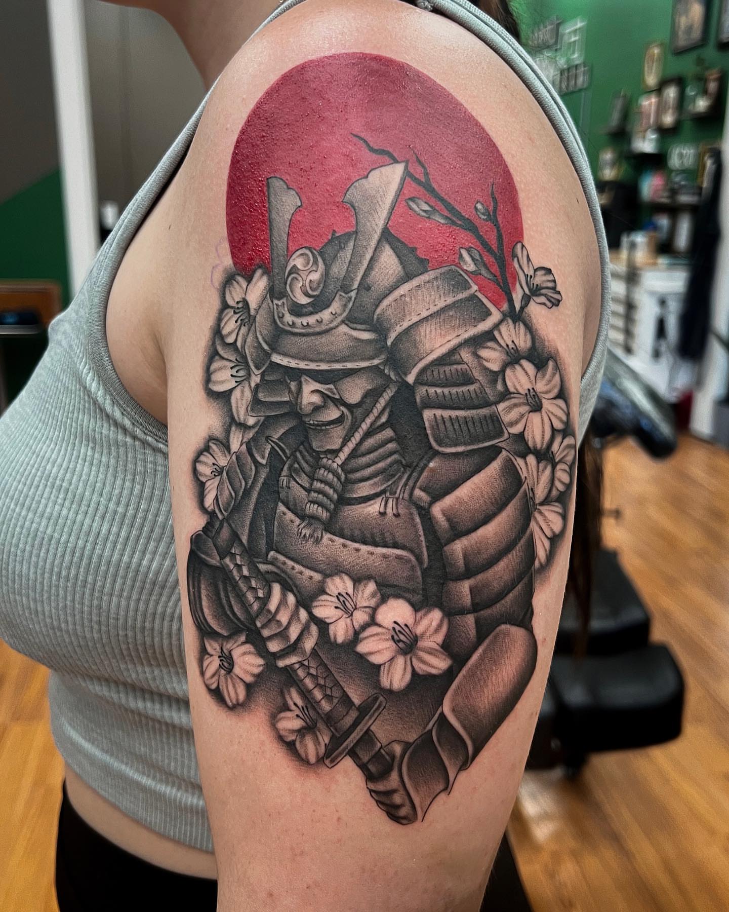 Tattoo by @brandonkirkeby — japanese_irezumi, black_and_grey