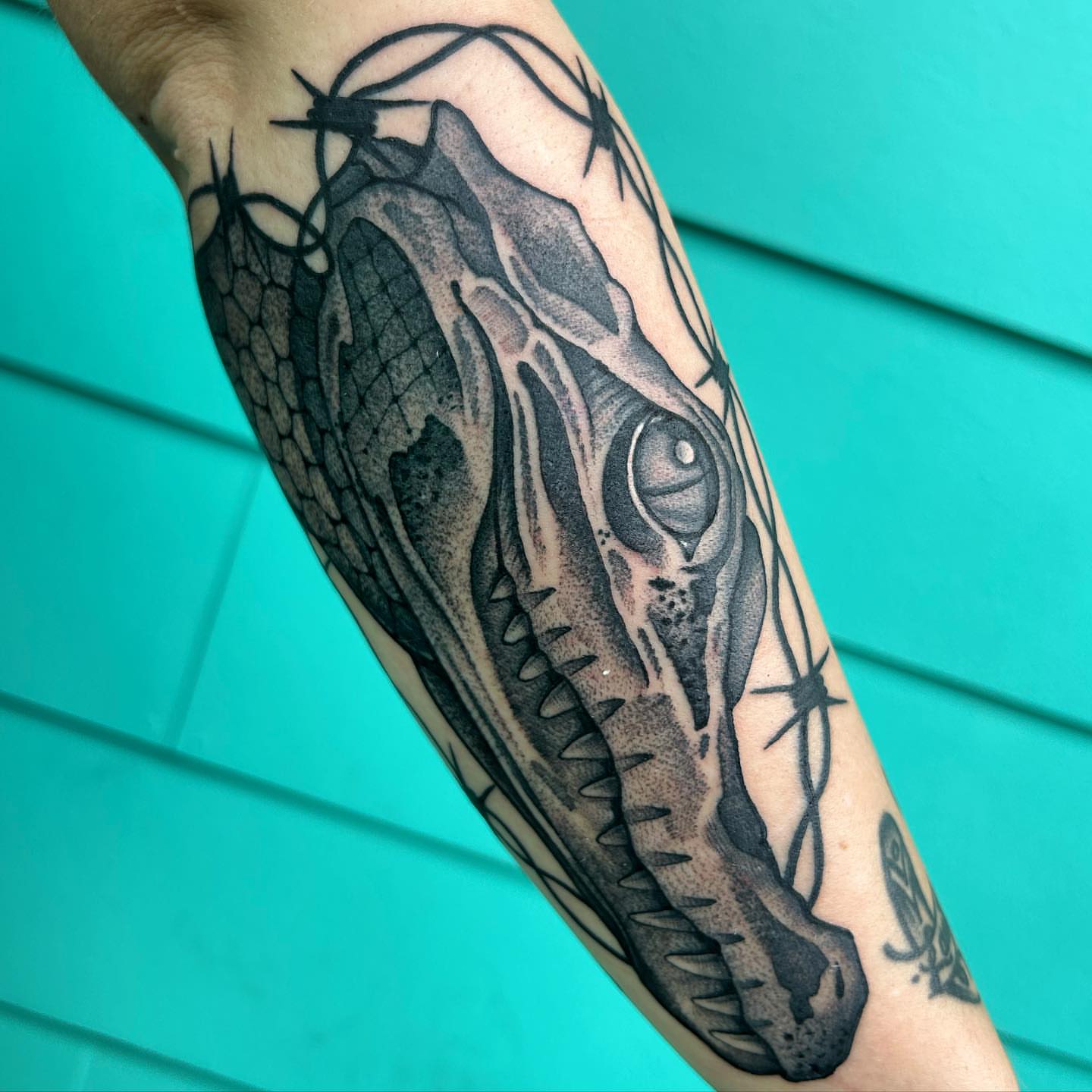 Tattoo by @catzilla_tattoos — black_and_grey, realism