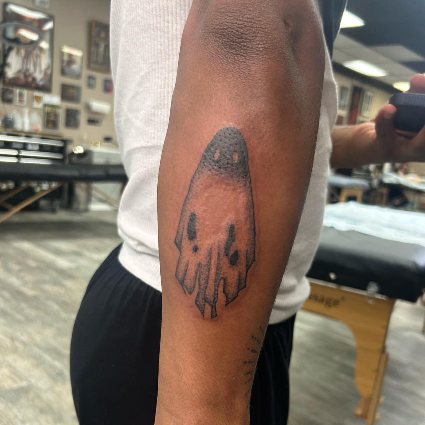 Tattoo by @d3athlore — dotwork