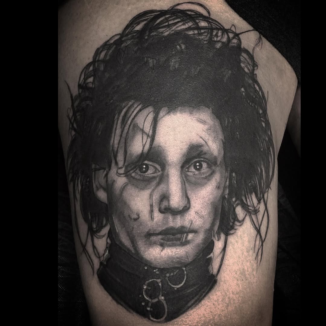 Tattoo by @bobbytrefztattoo — realism, black_and_grey