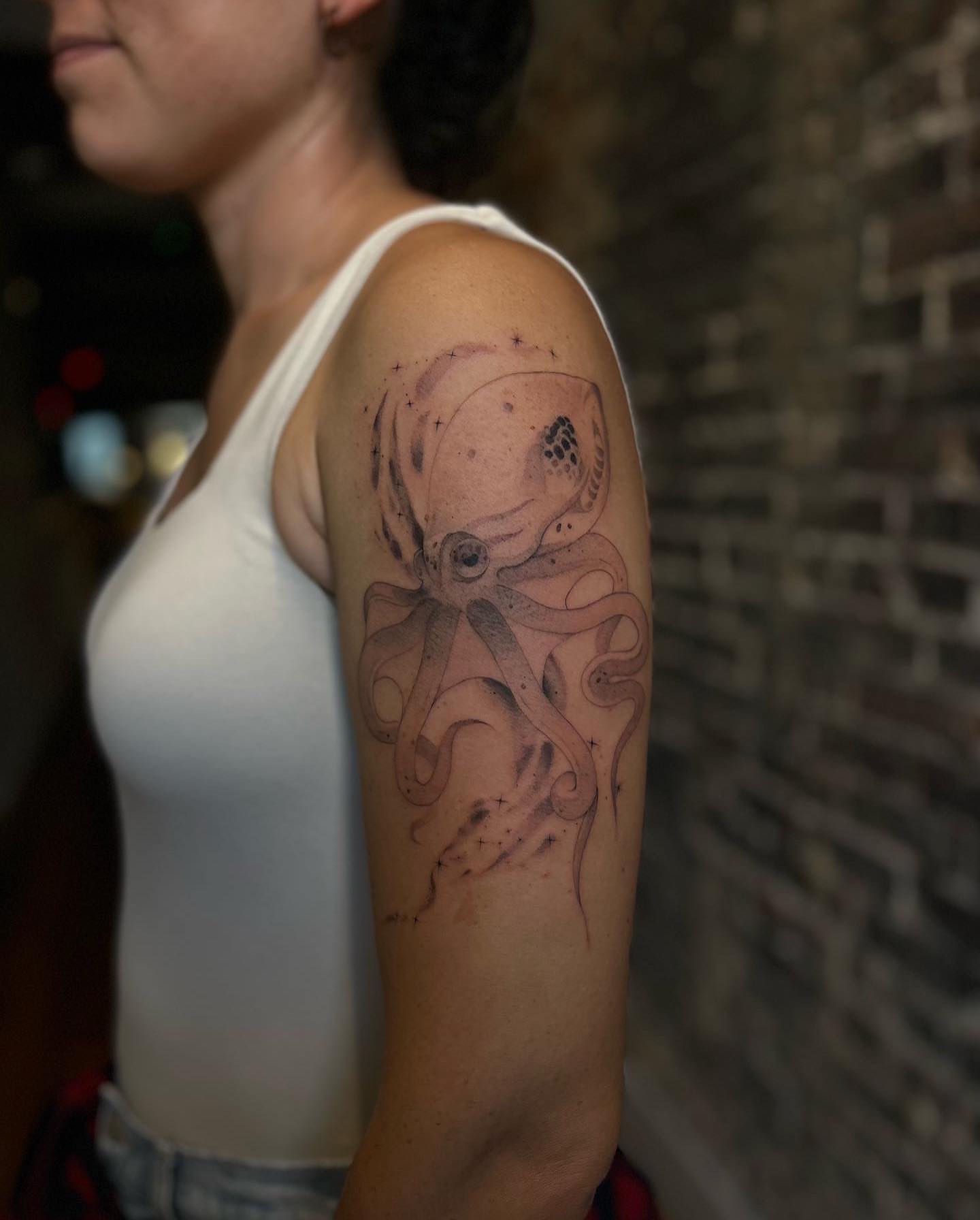 Tattoo by @cupidnegra — dotwork, realism