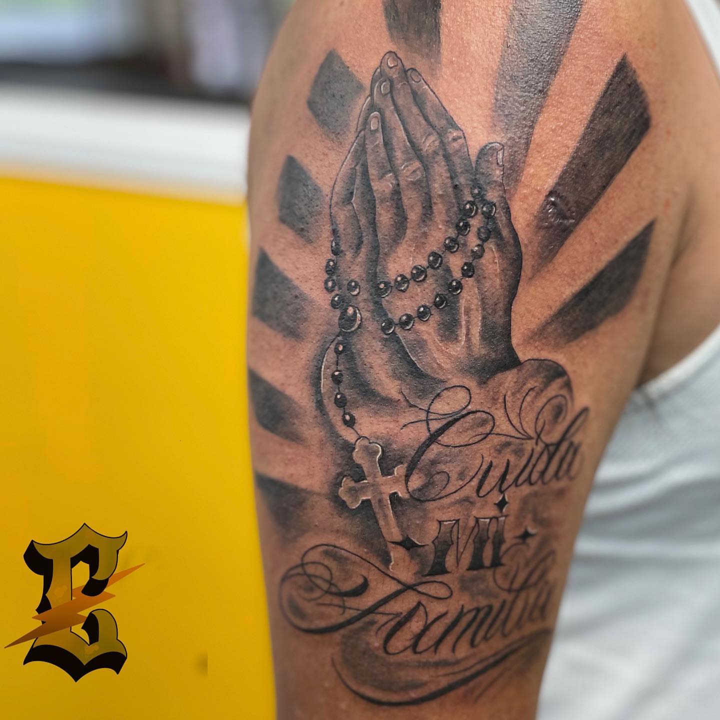 Tattoo by @inkbychuy — black_and_grey, realism