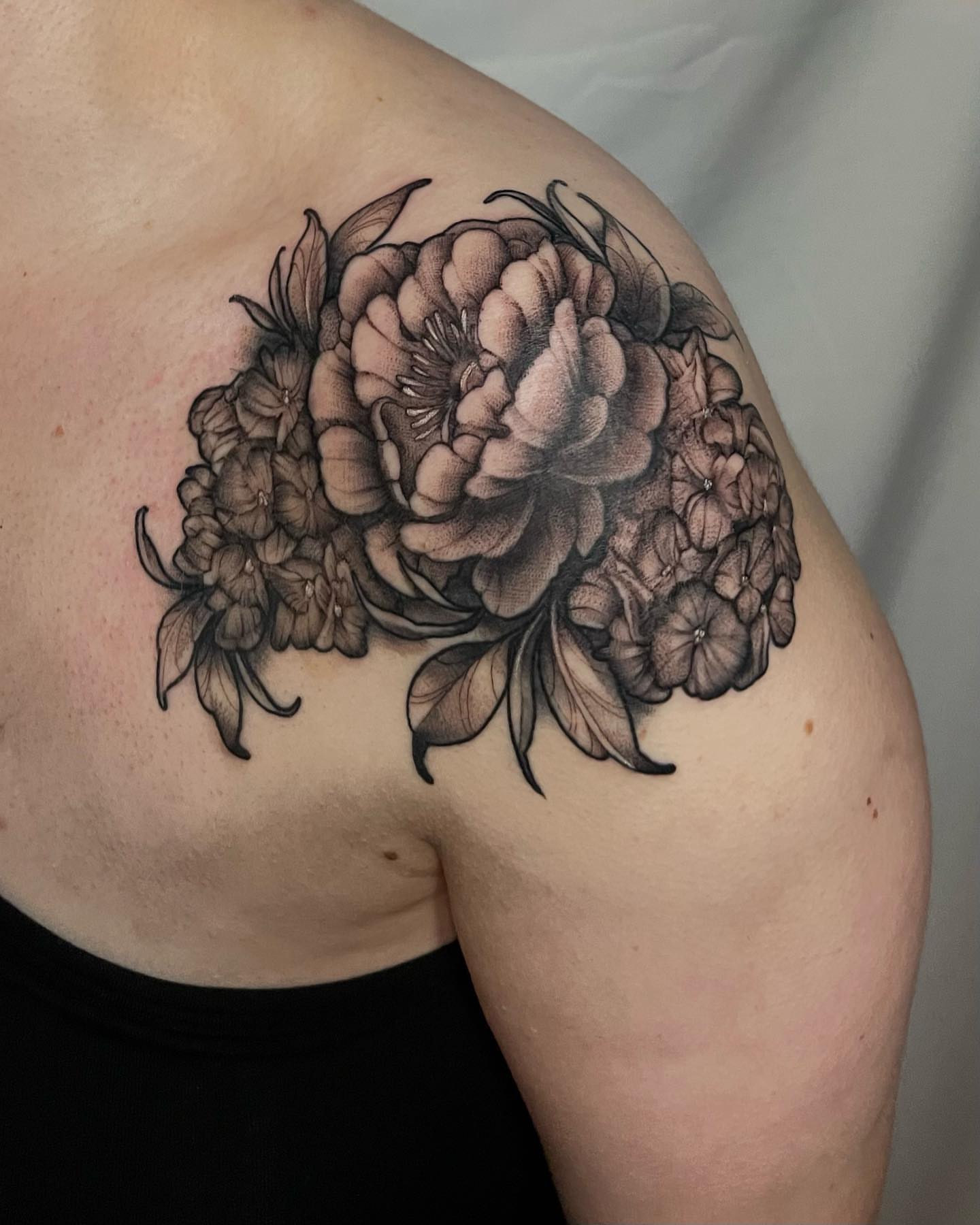 Tattoo by @softnddirty — black_and_grey, realism