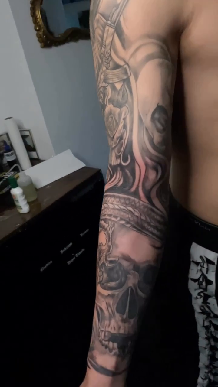 Skull and eye realism tattoo by Breyner, Cambridge, Massachusetts