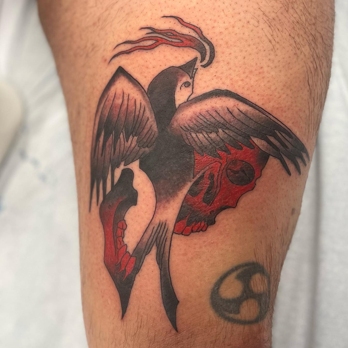 Tattoo by @christopher_vaughn_gay — american_traditional, dark_realism