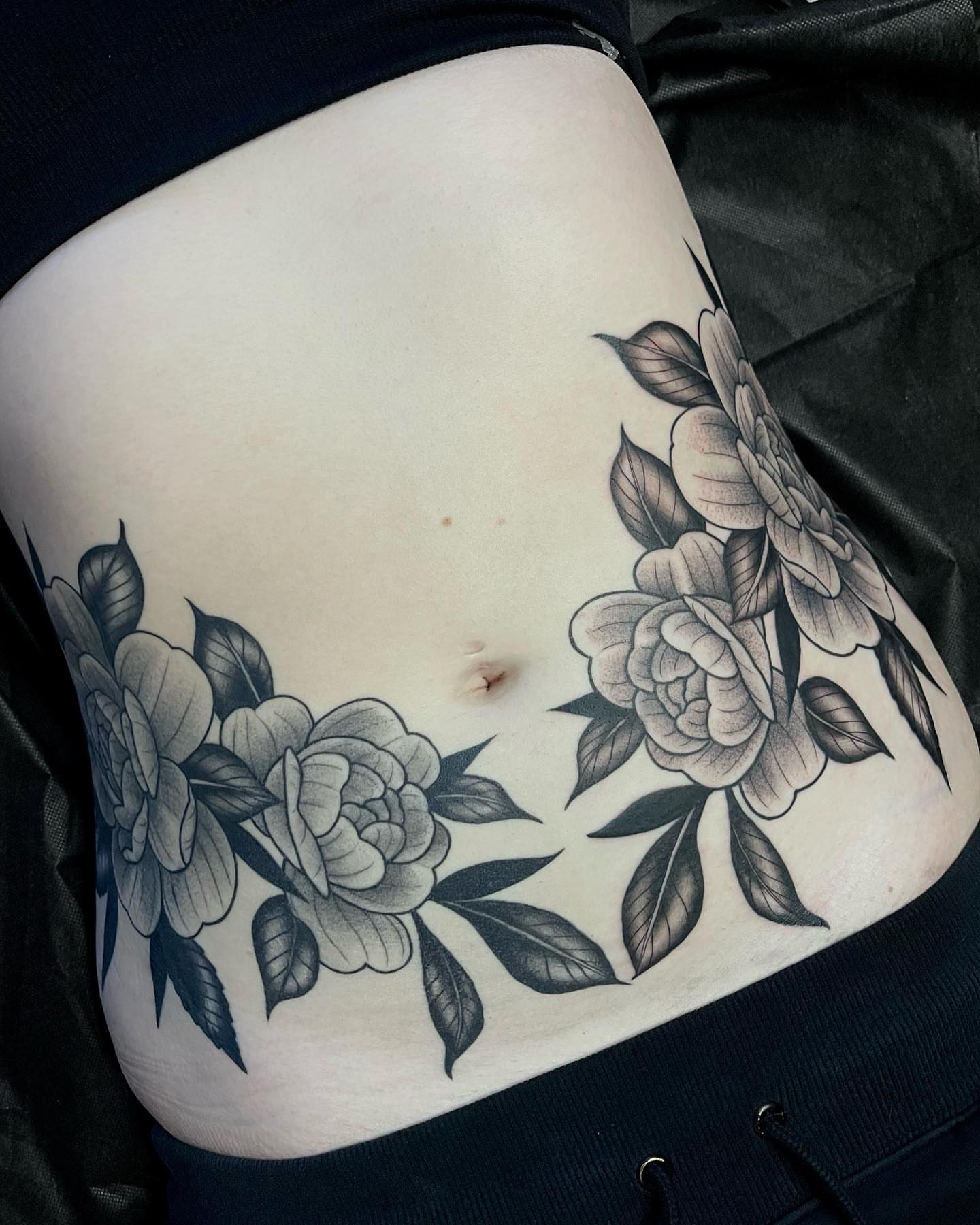Tattoo by @ambergreytattoos — black_and_grey