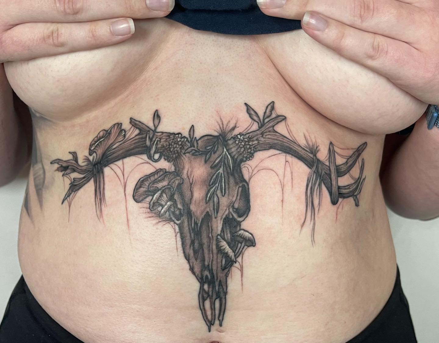Tattoo by @softnddirty — black_and_grey