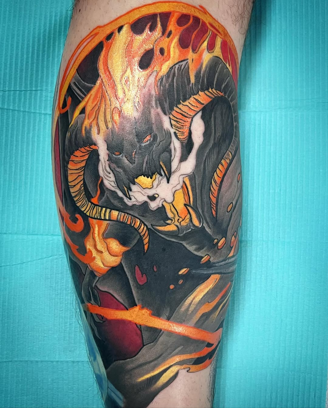 Tattoo by @goblin_smasher — dark_realism, trash_polka