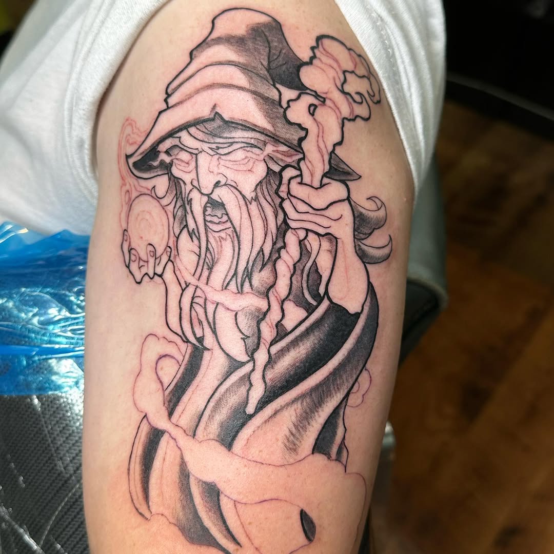 Tattoo by @shanebakertattoo — neo_traditional, black_and_grey