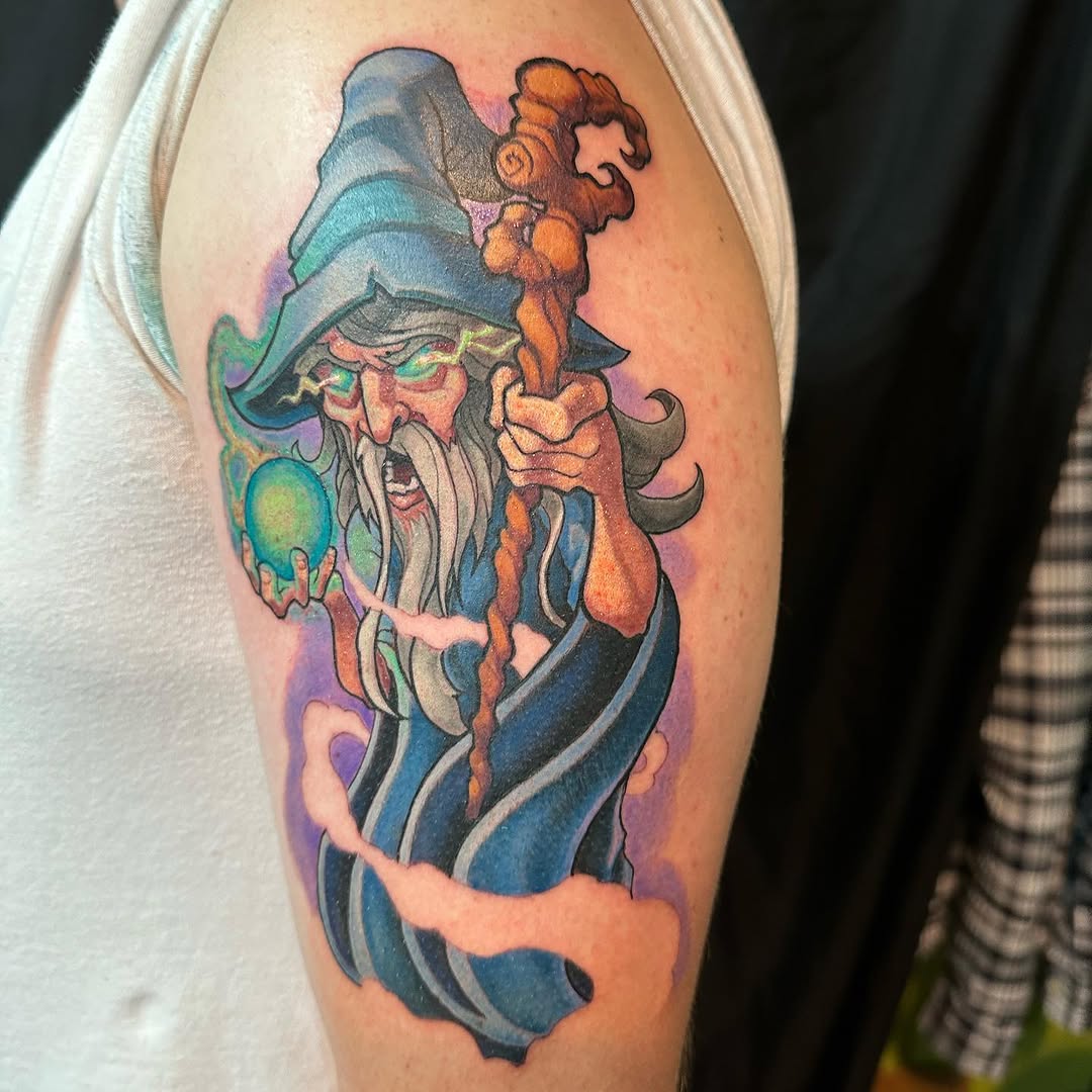 Tattoo by @shanebakertattoo — new_school