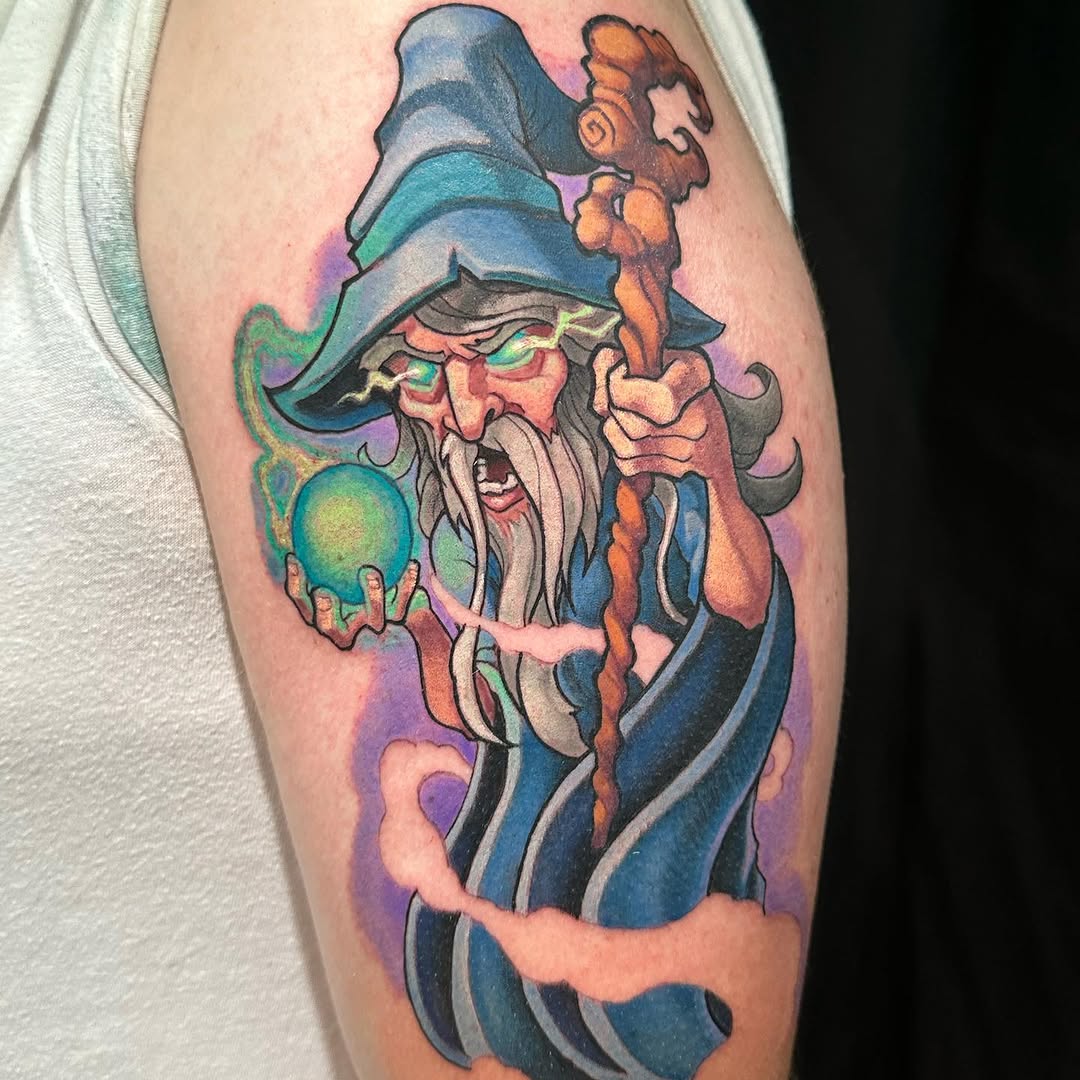 Tattoo by @shanebakertattoo — new_school