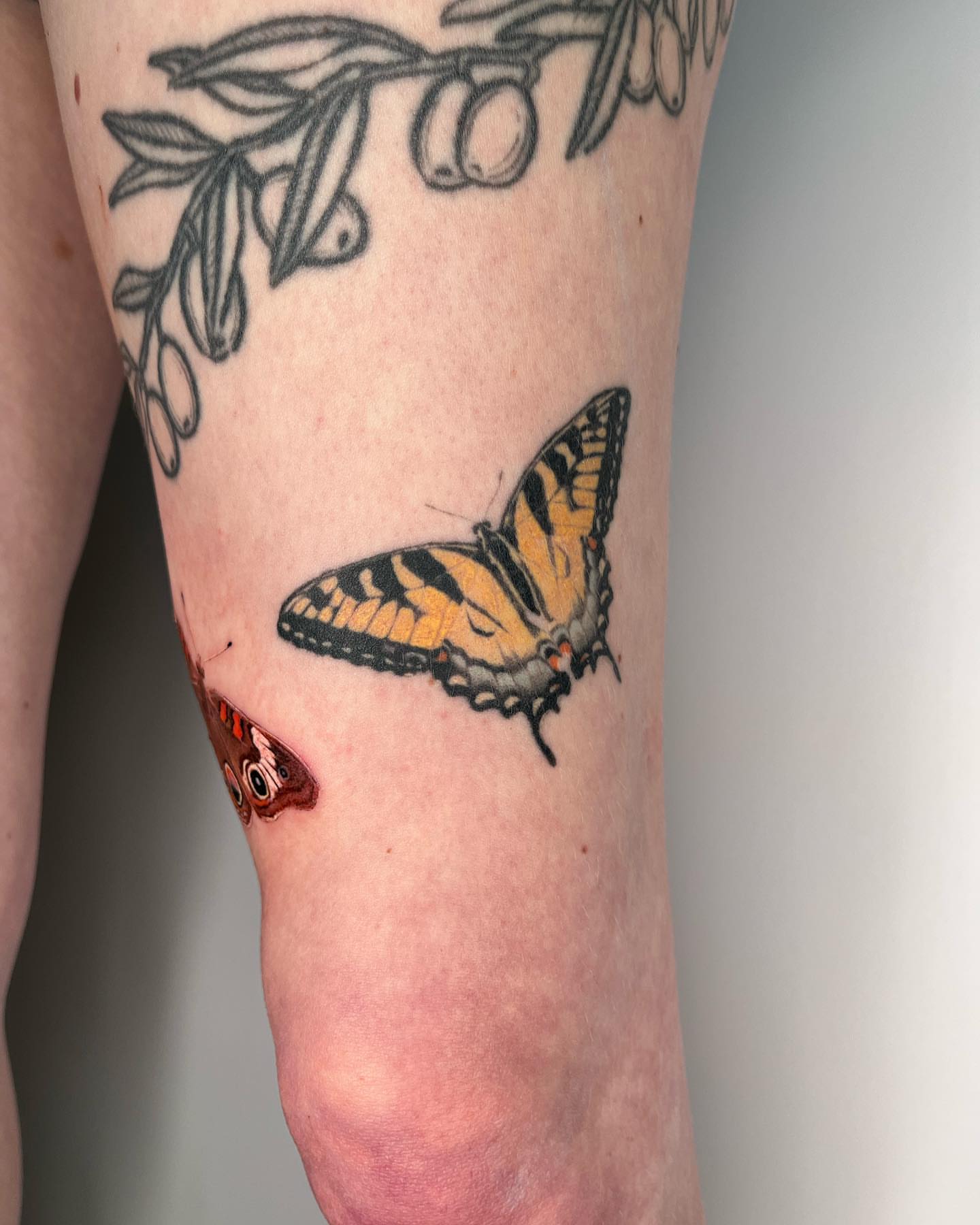 Butterfly realism tattoo on the forearm by zach arlan, Kansas City, Missouri