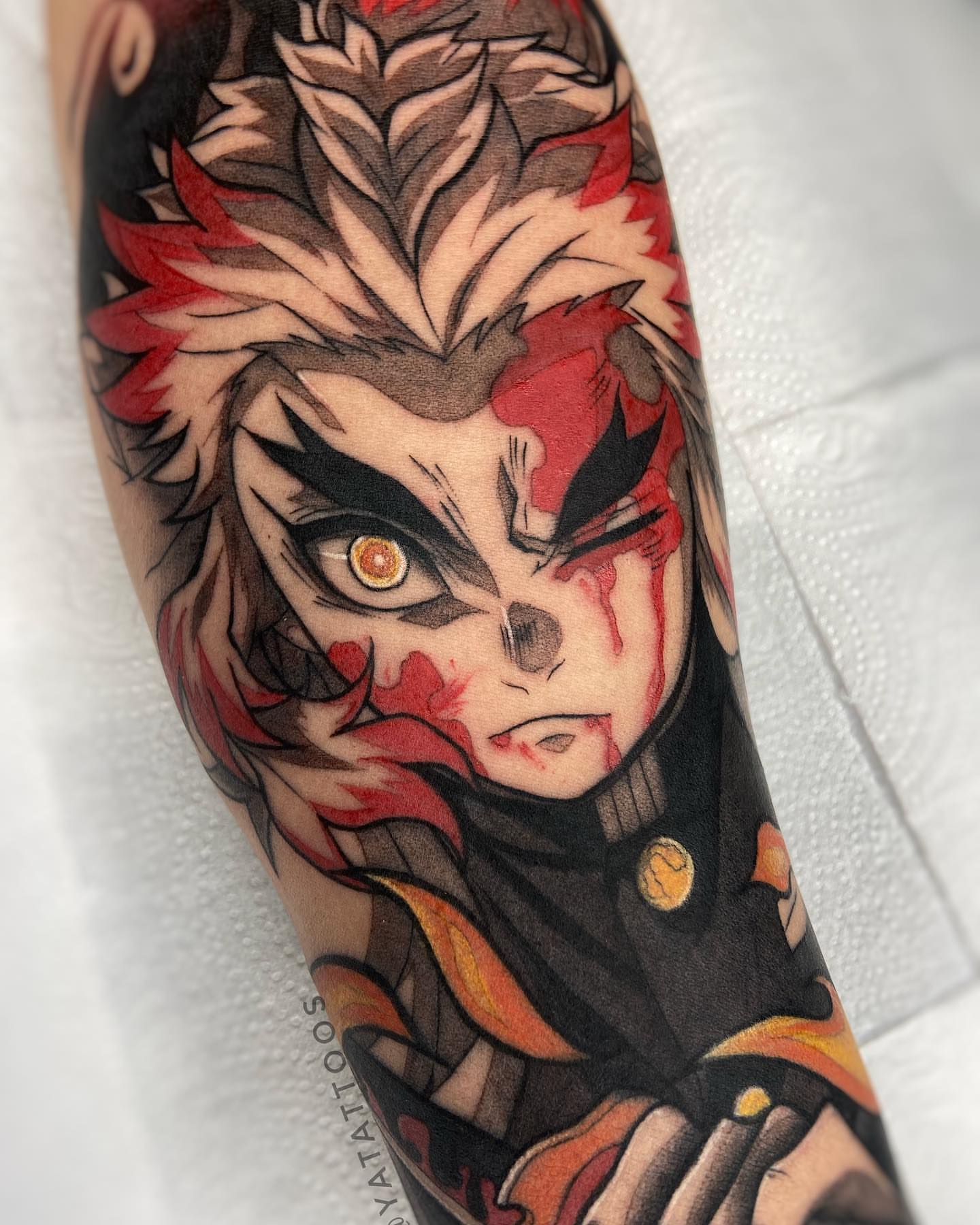 Tattoo by @yatattoos — anime, realism