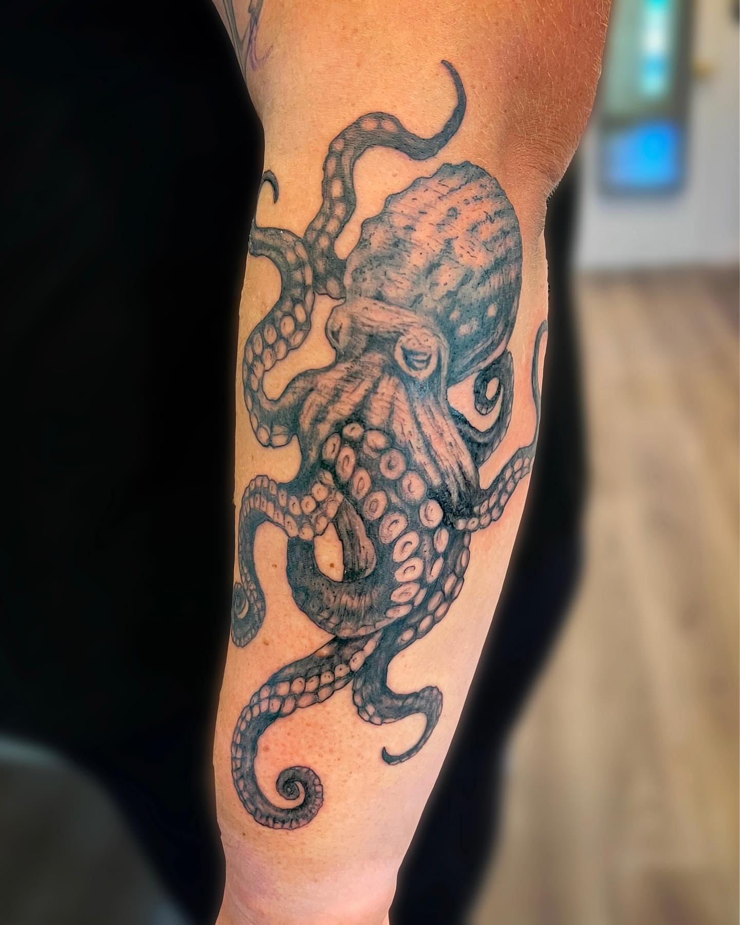 Tattoo by @milesbrowne — black_and_grey