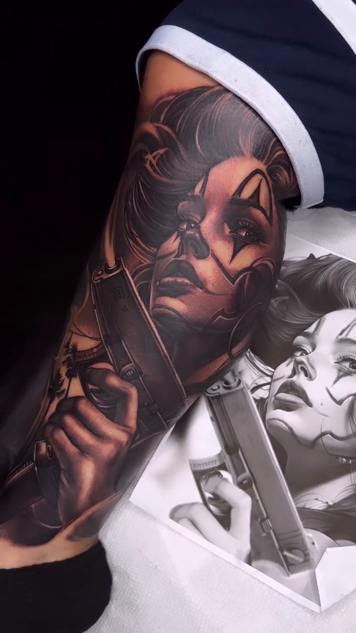 Tattoo by @smokestatts21 — black_and_grey, realism
