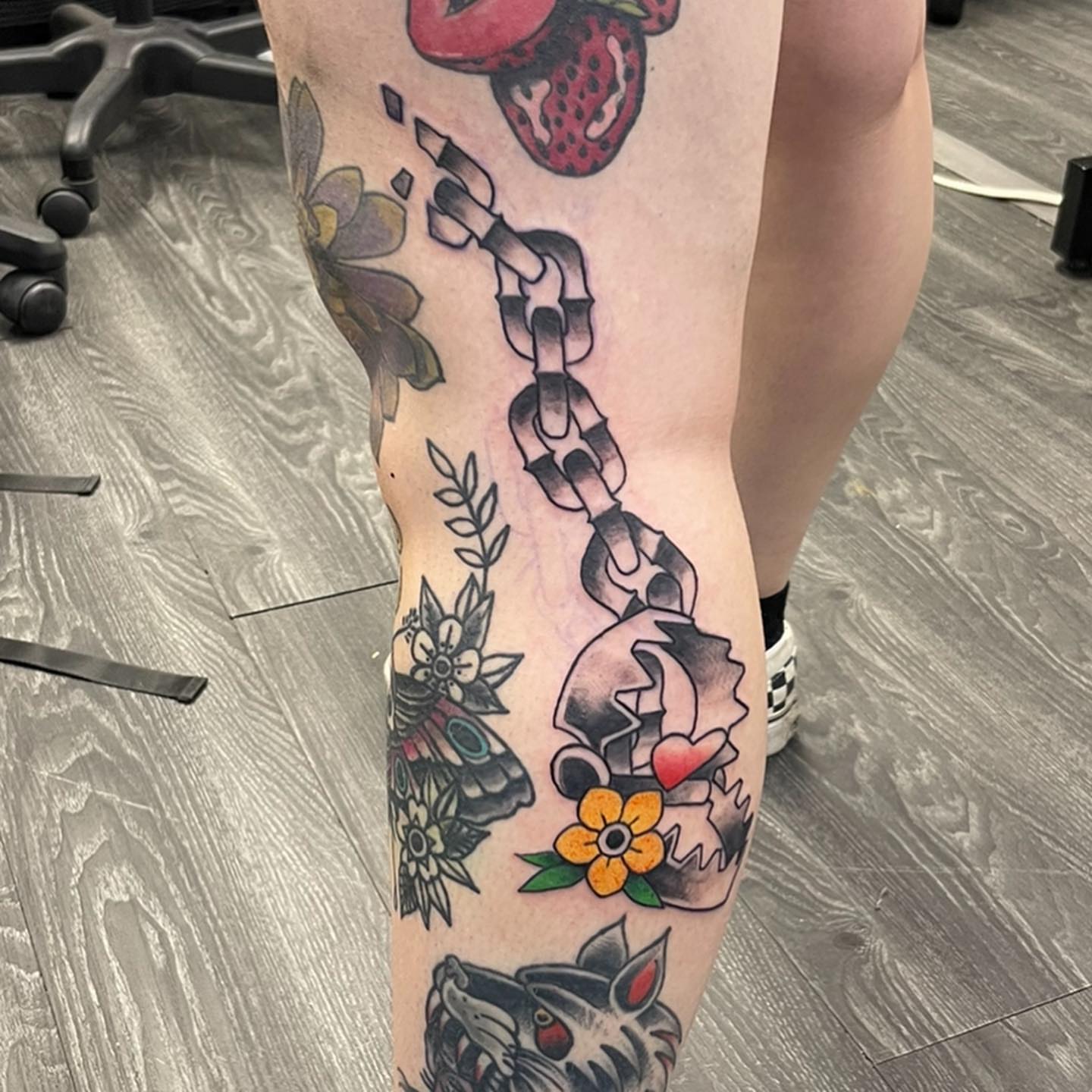 Tattoo by @robertdelete — american_traditional, black_and_grey