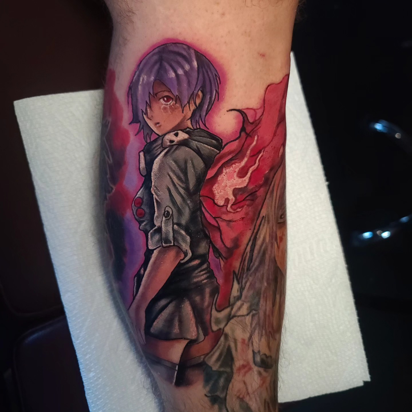 Tattoo by @mitchprestontattoos — anime, realism