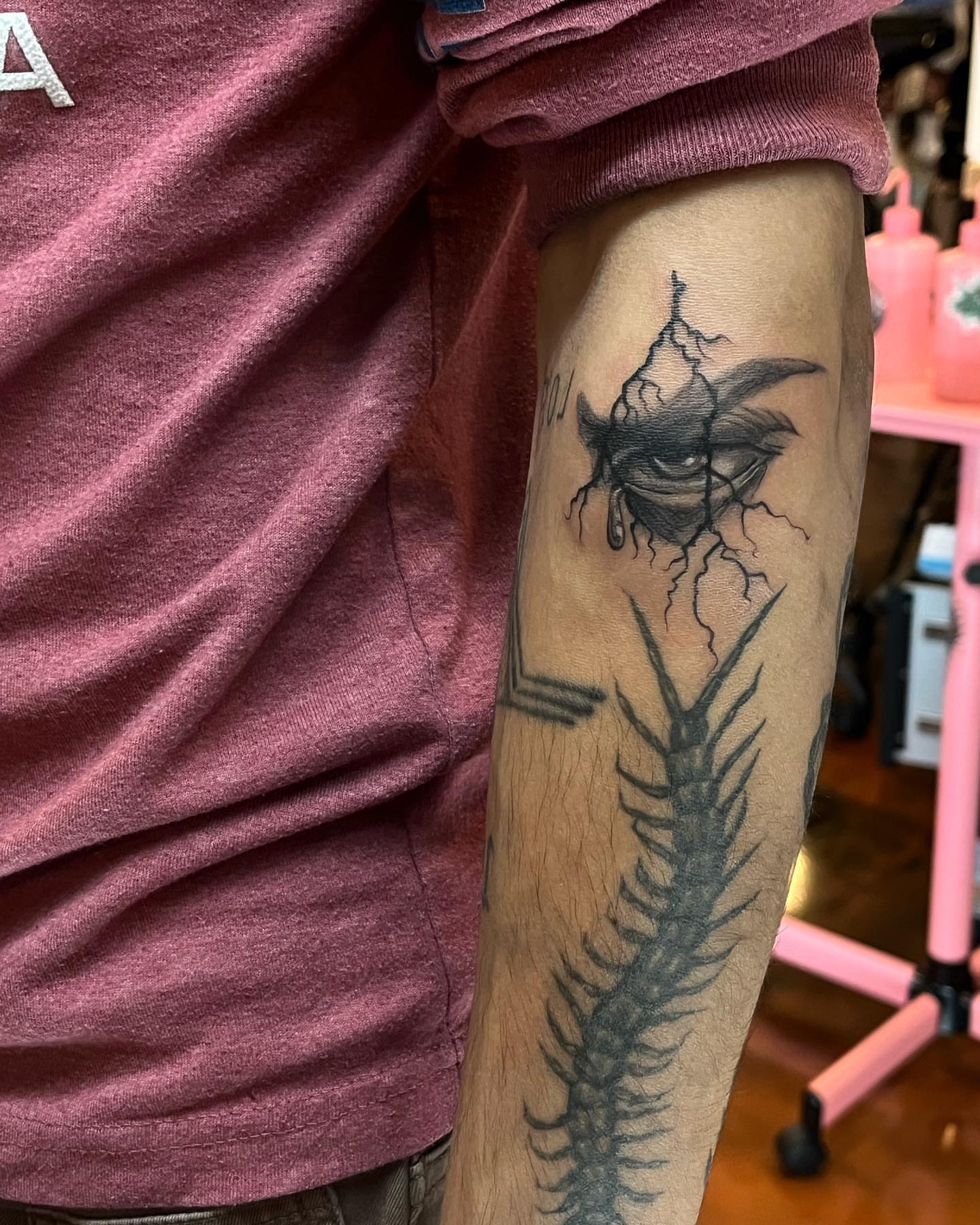 Tattoo by @jiinkytattoos — black_and_grey, realism