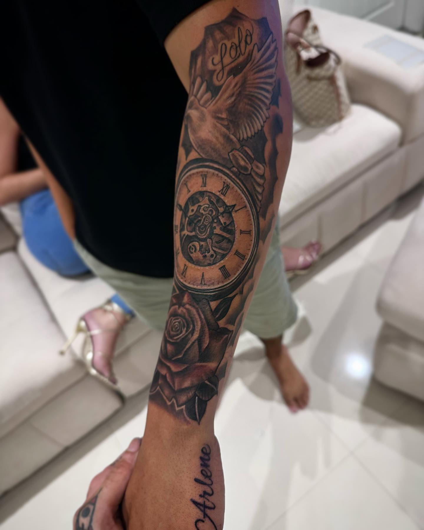 Tattoo by @jink_tattoos — realism, black_and_grey