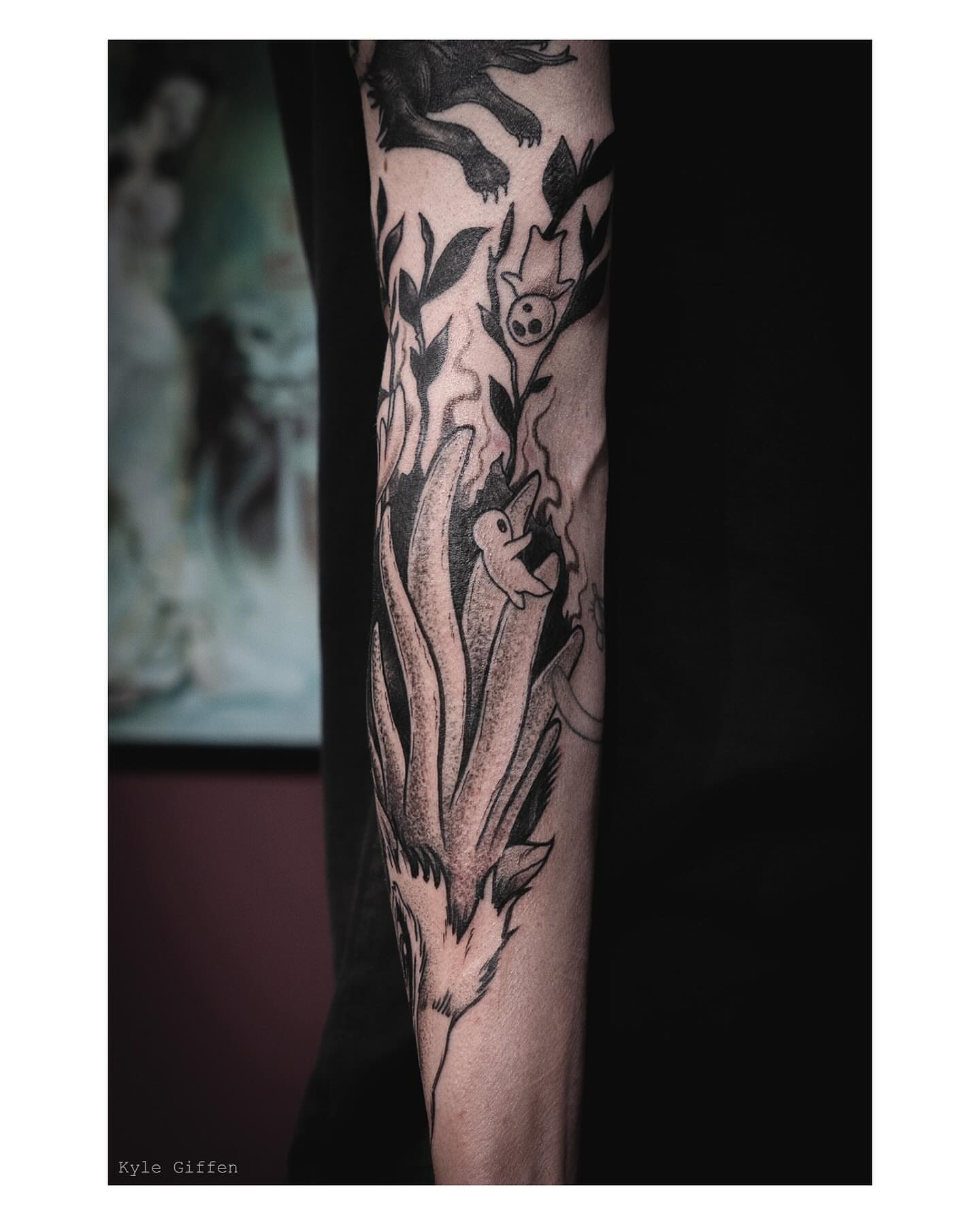 Tattoo by @kylegiffen โ dotwork, black_and_grey