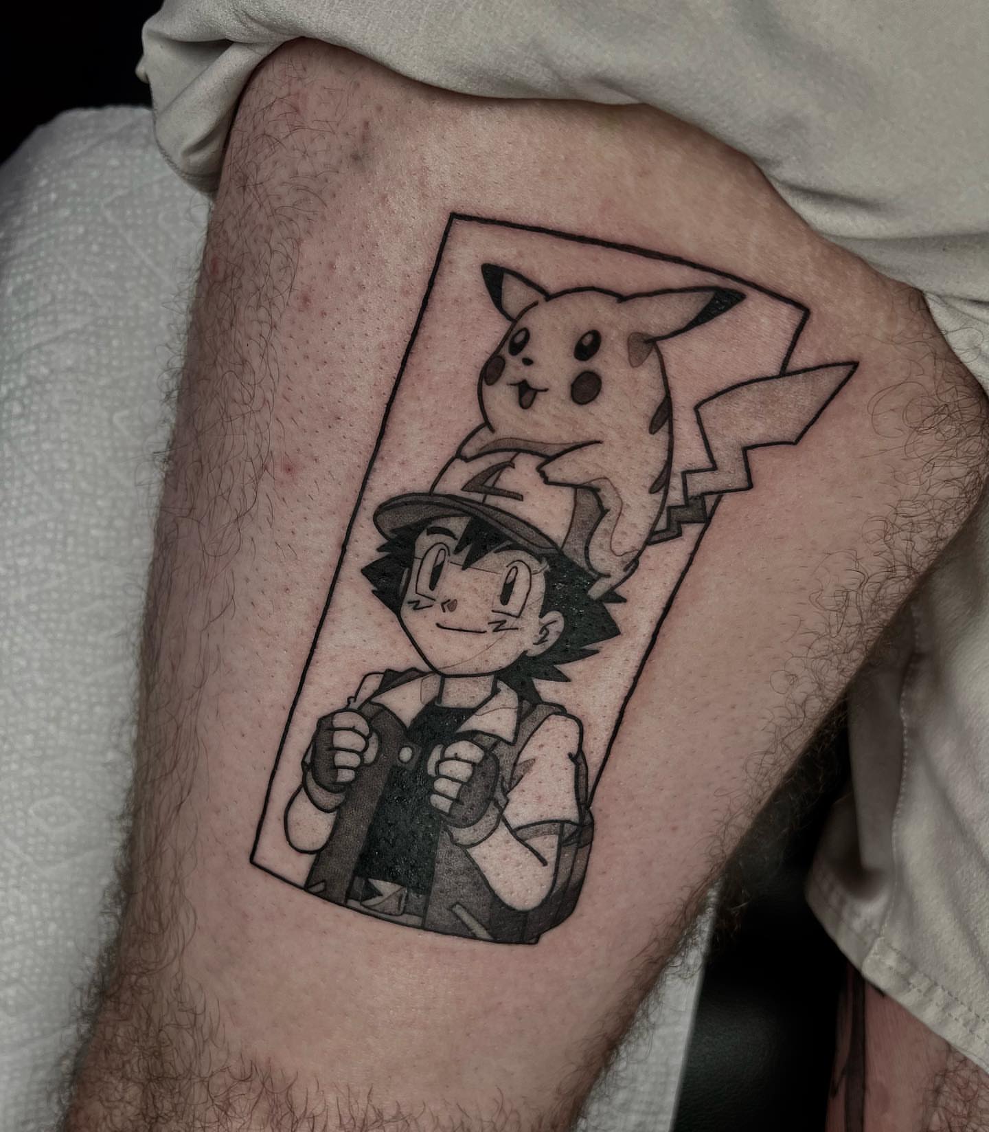 Tattoo by @bingtattoos — black_and_grey