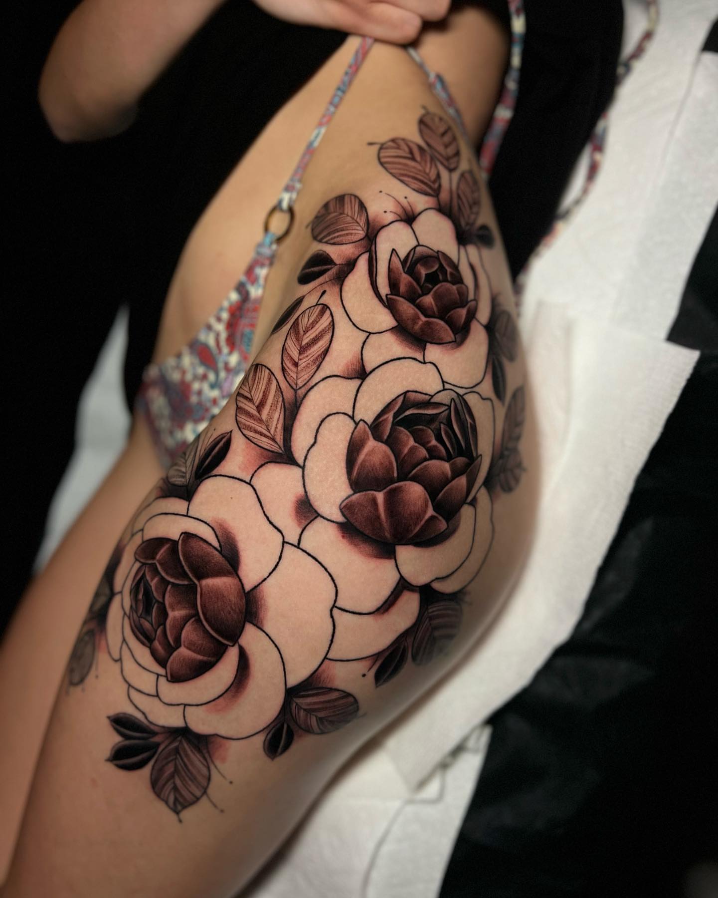 Tattoo by @lizzysmallzz — black_and_grey