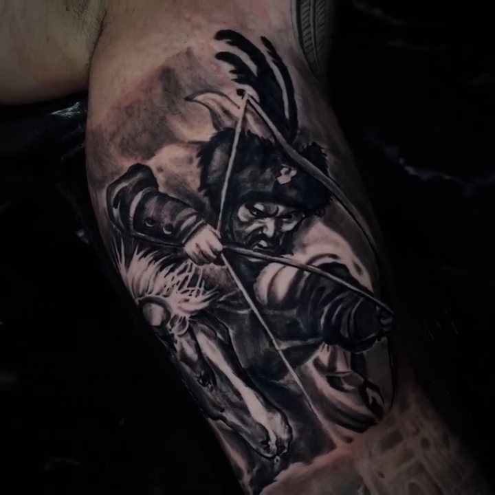 Tattoo by @sim_camillonitattoos — realism, black_and_grey