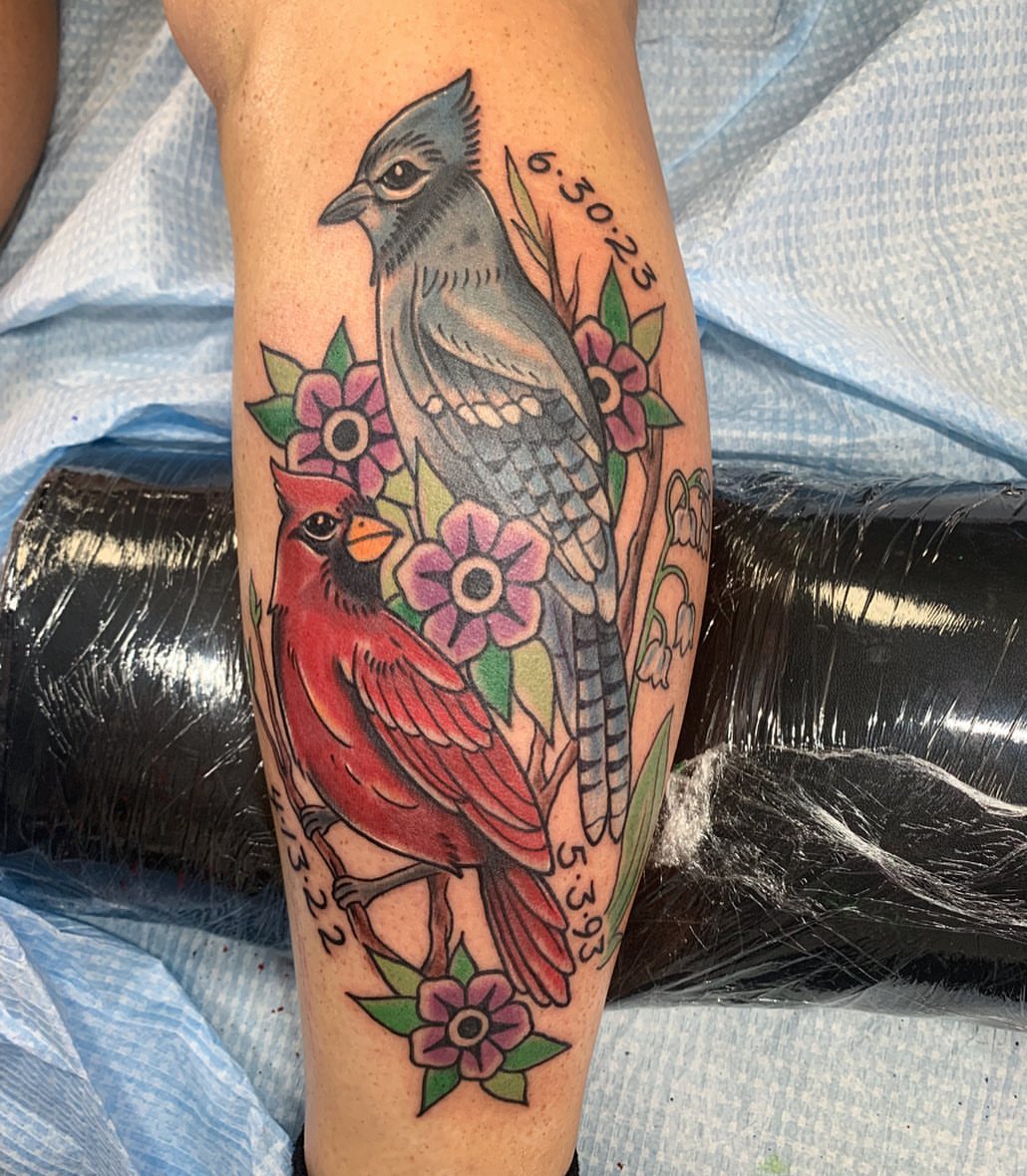Tattoo by @ksupsic — american_traditional, dotwork