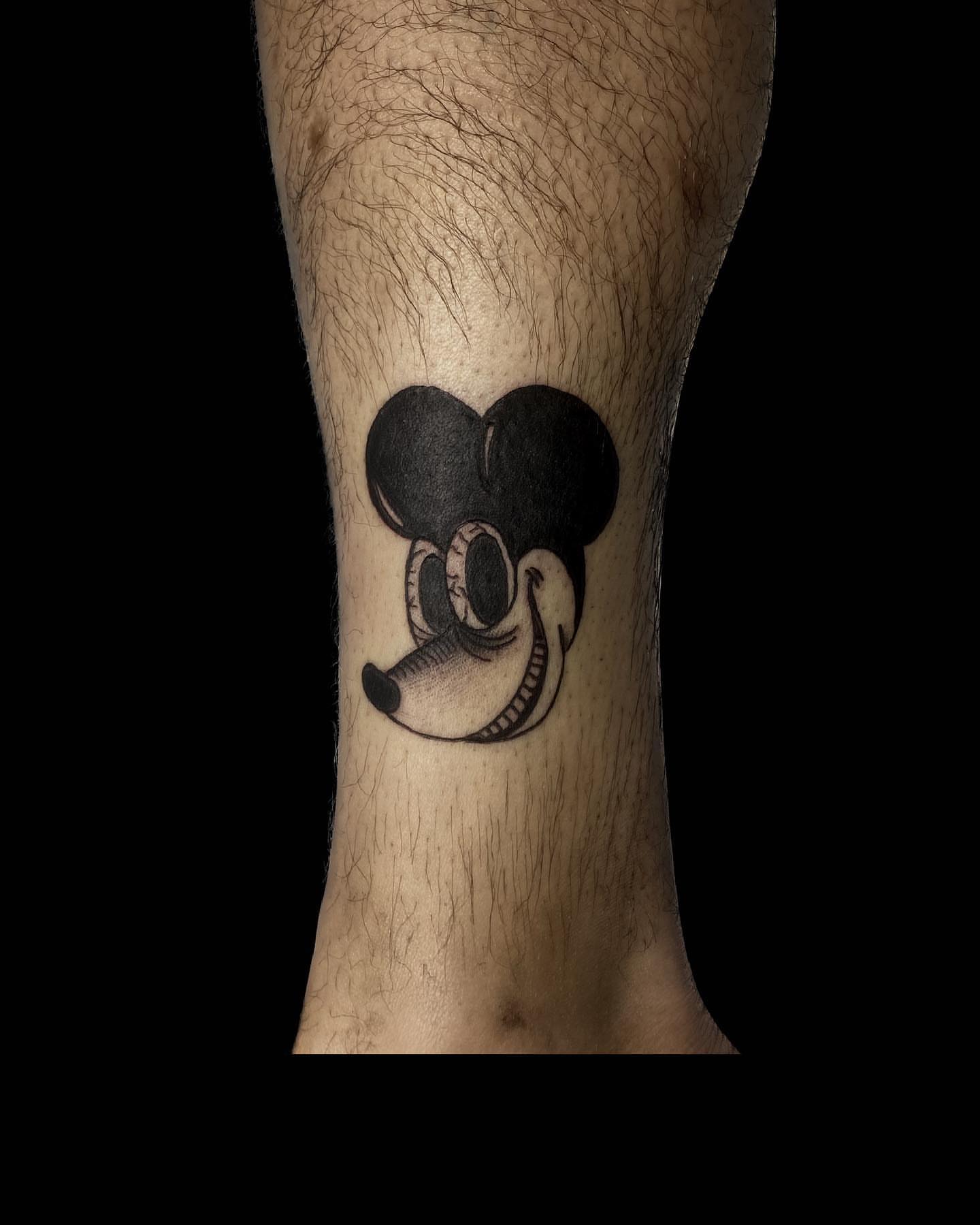 Tattoo by @oledanink — black_and_grey