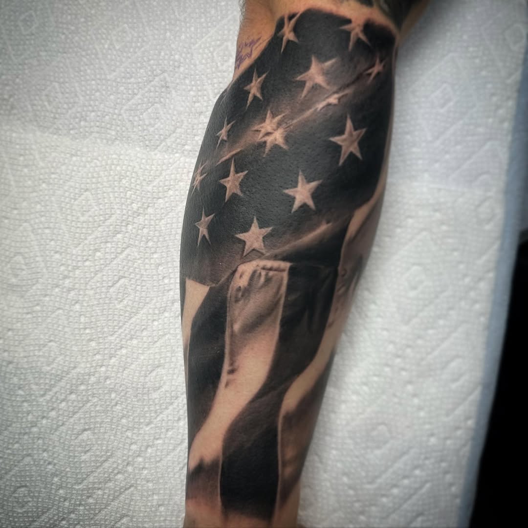 Tattoo by @dougmcgrathtattoos — realism, black_and_grey