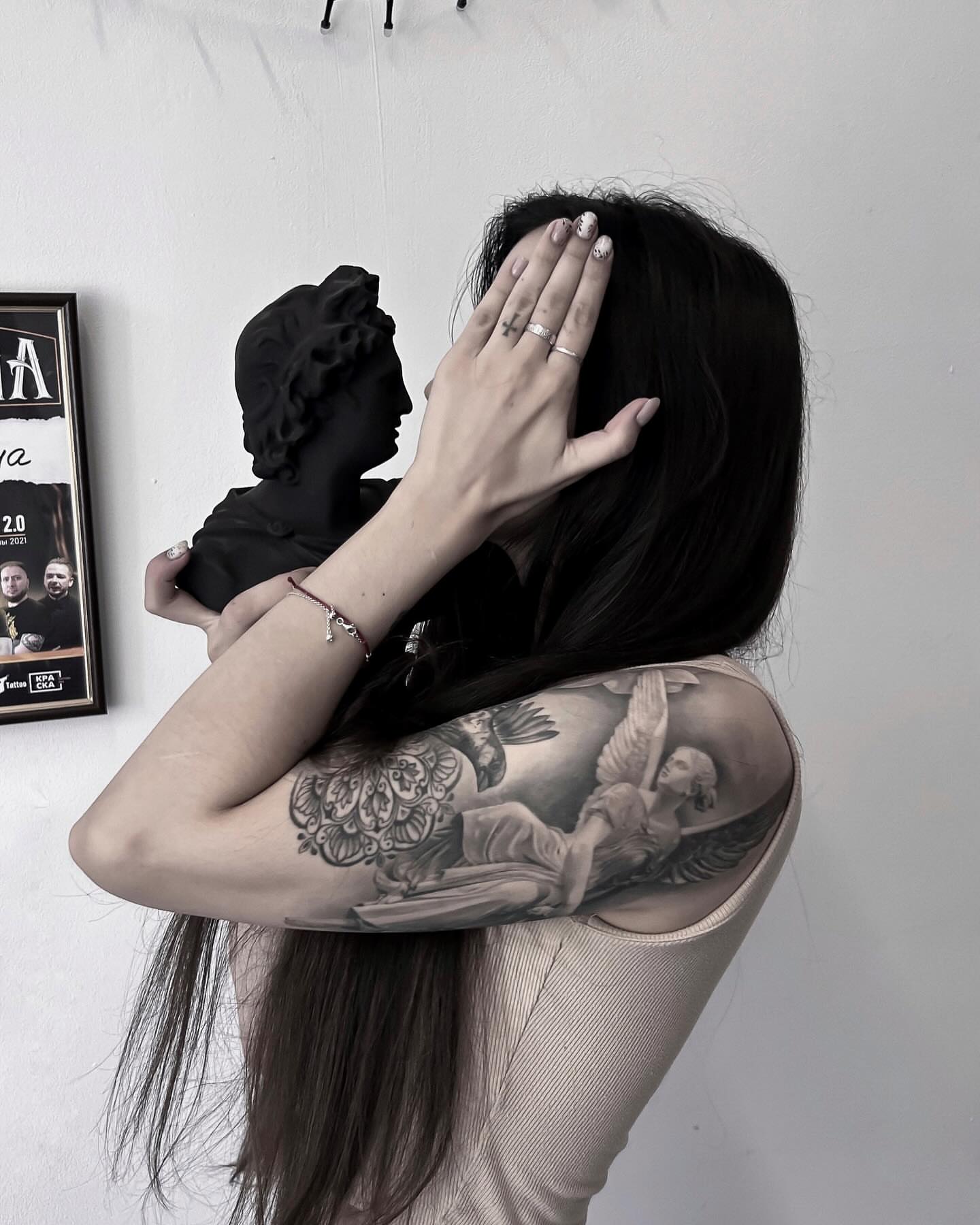 Tattoo by @tattoo__garden β black_and_grey