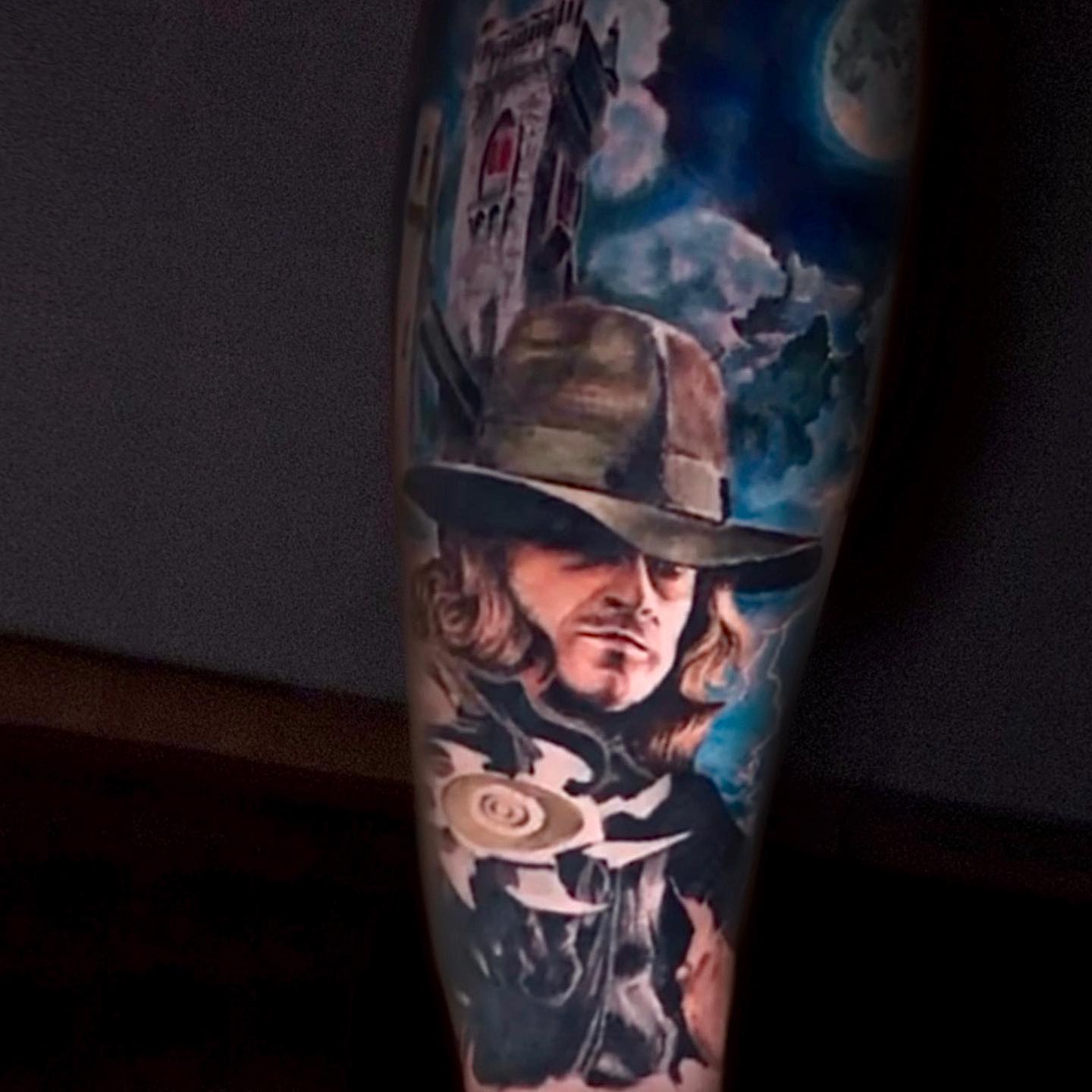 Wizard realism tattoo on the forearm by Aren