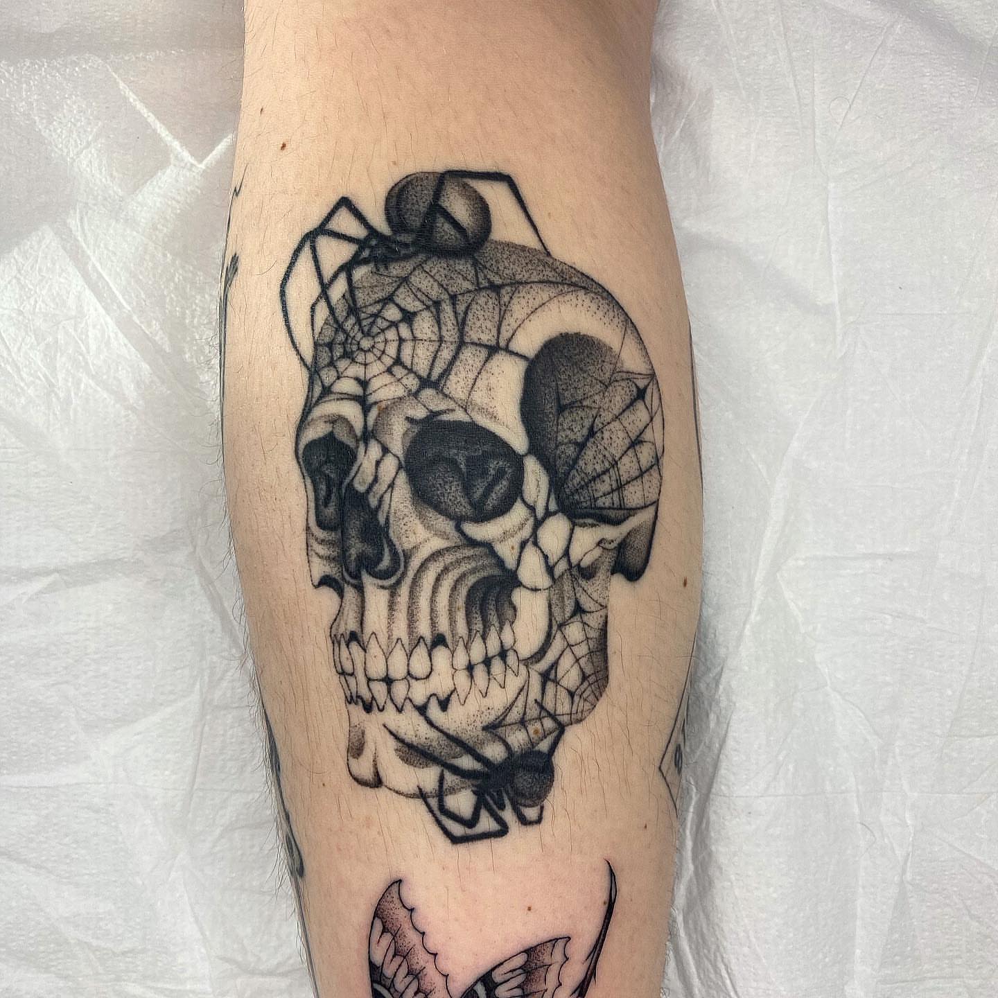 Tattoo by @mickeyycarlisle — dotwork, realism