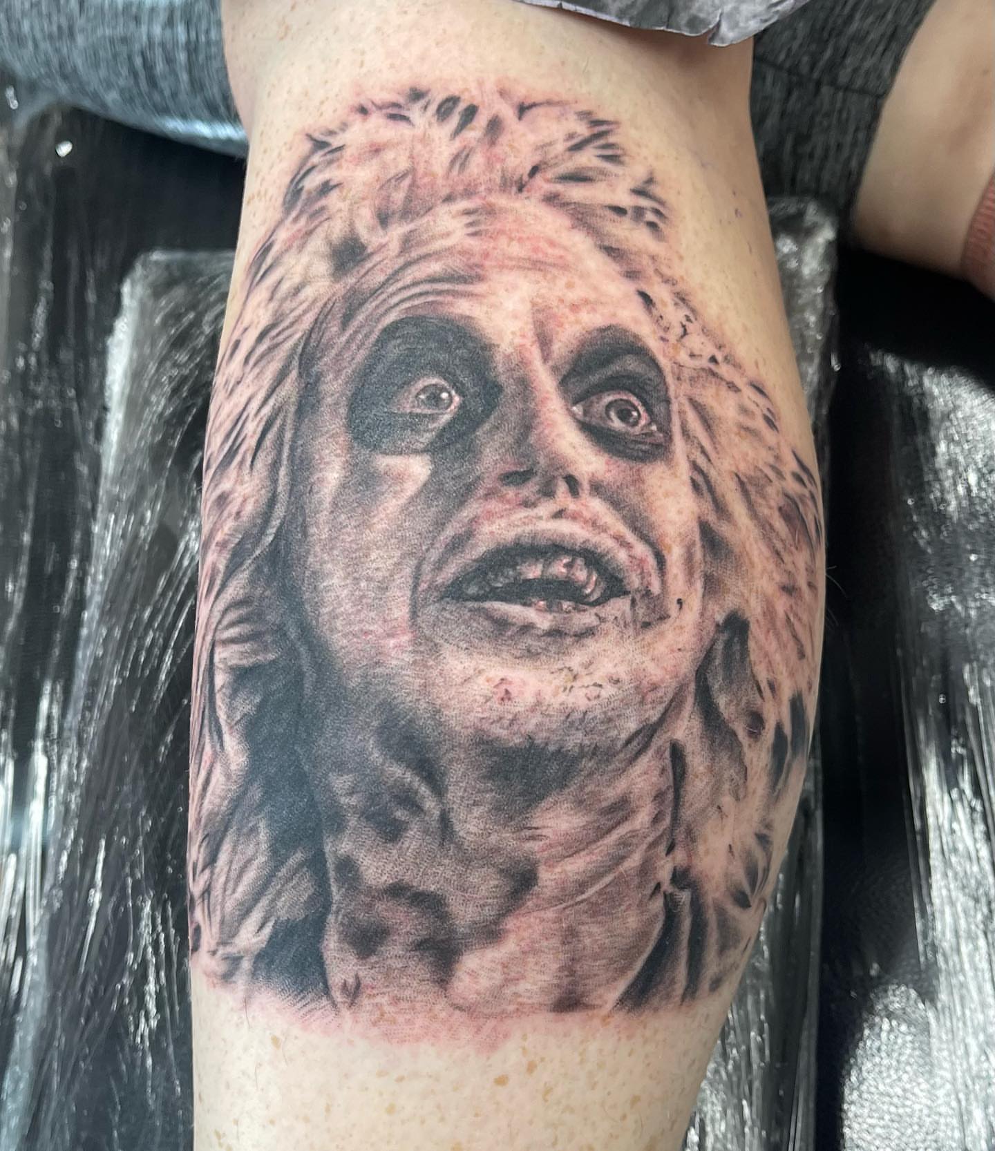 Tattoo by @tobiaztattooz — realism, dark_realism