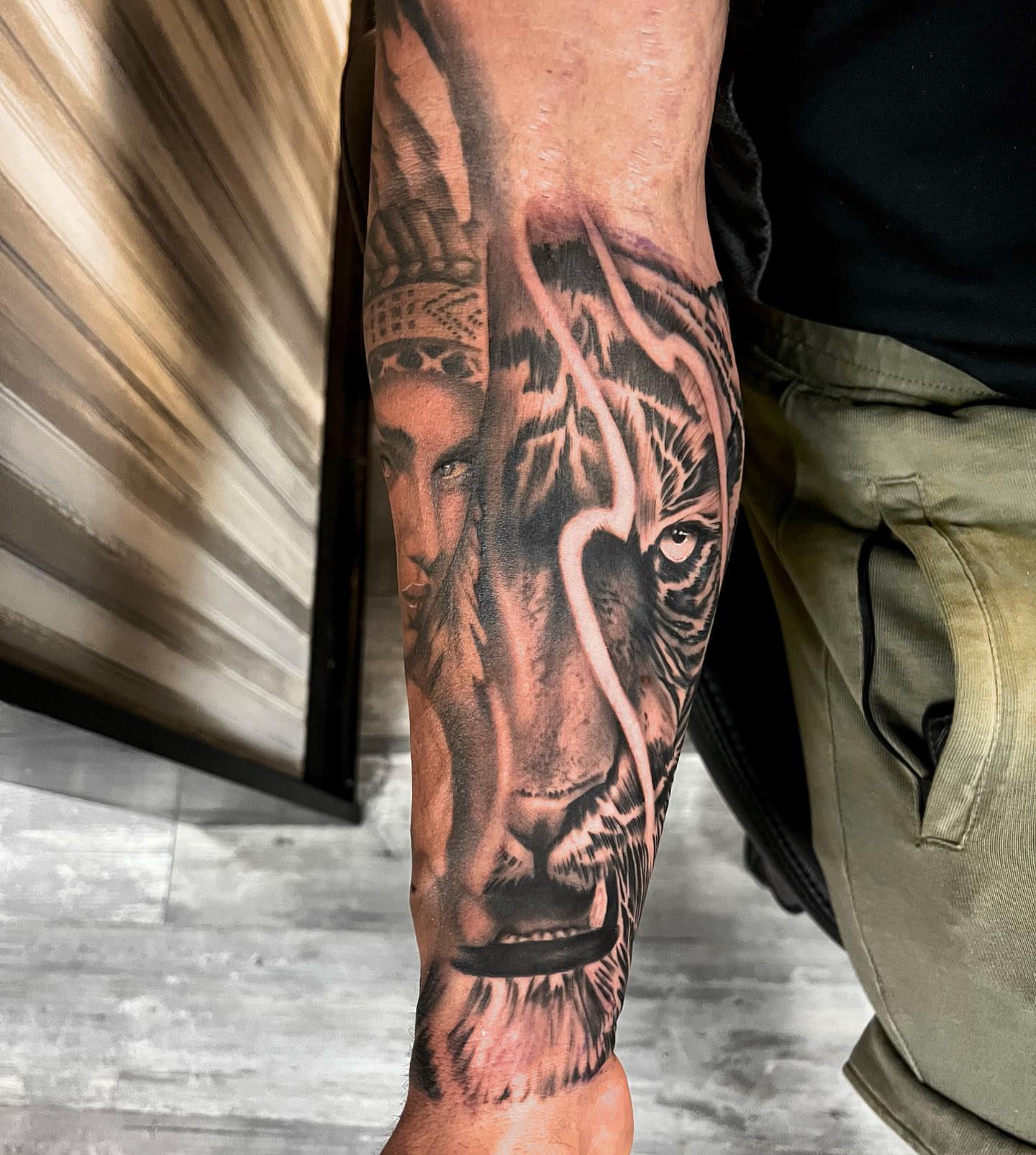 Tattoo by @chriscooperink — realism, black_and_grey