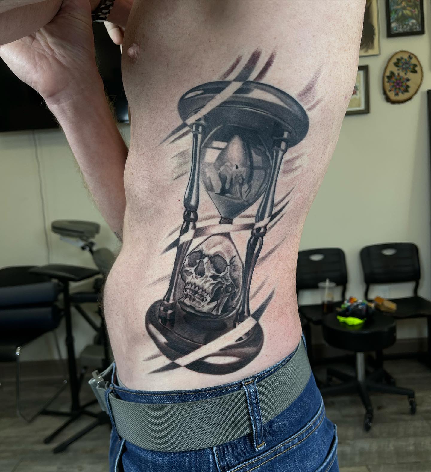 Tattoo by @grineylagantattoo — black_and_grey, realism