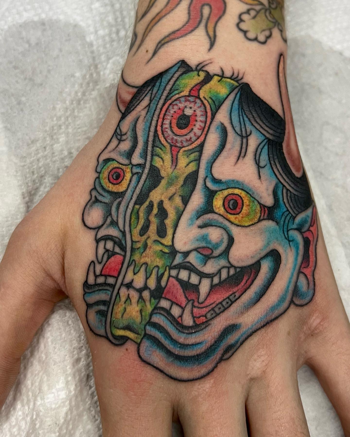 Tattoo by @alton_sides — american_traditional, japanese_irezumi